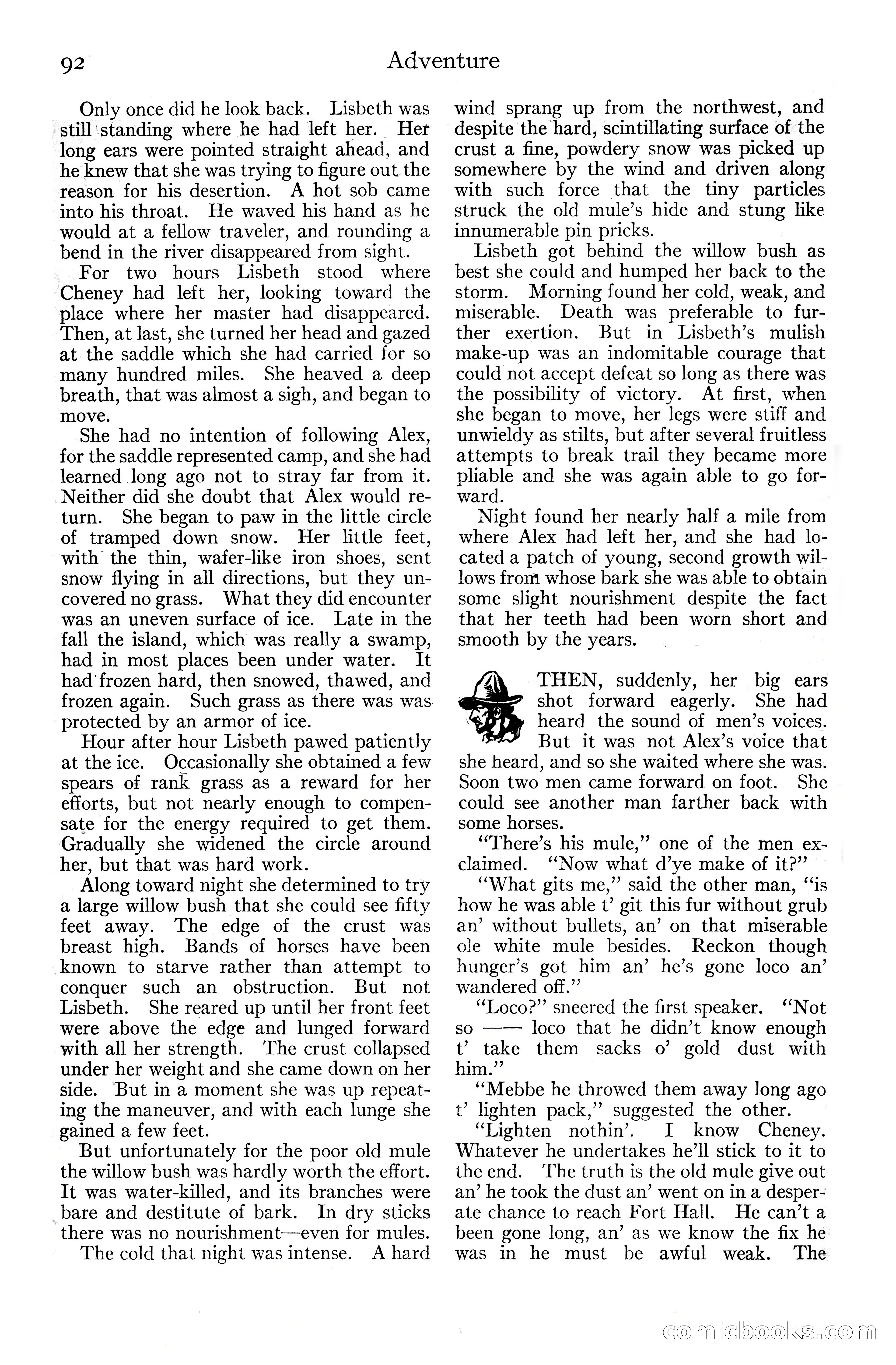 Adventure Magazine Cover, June 20, 1925 — page 110 of 212