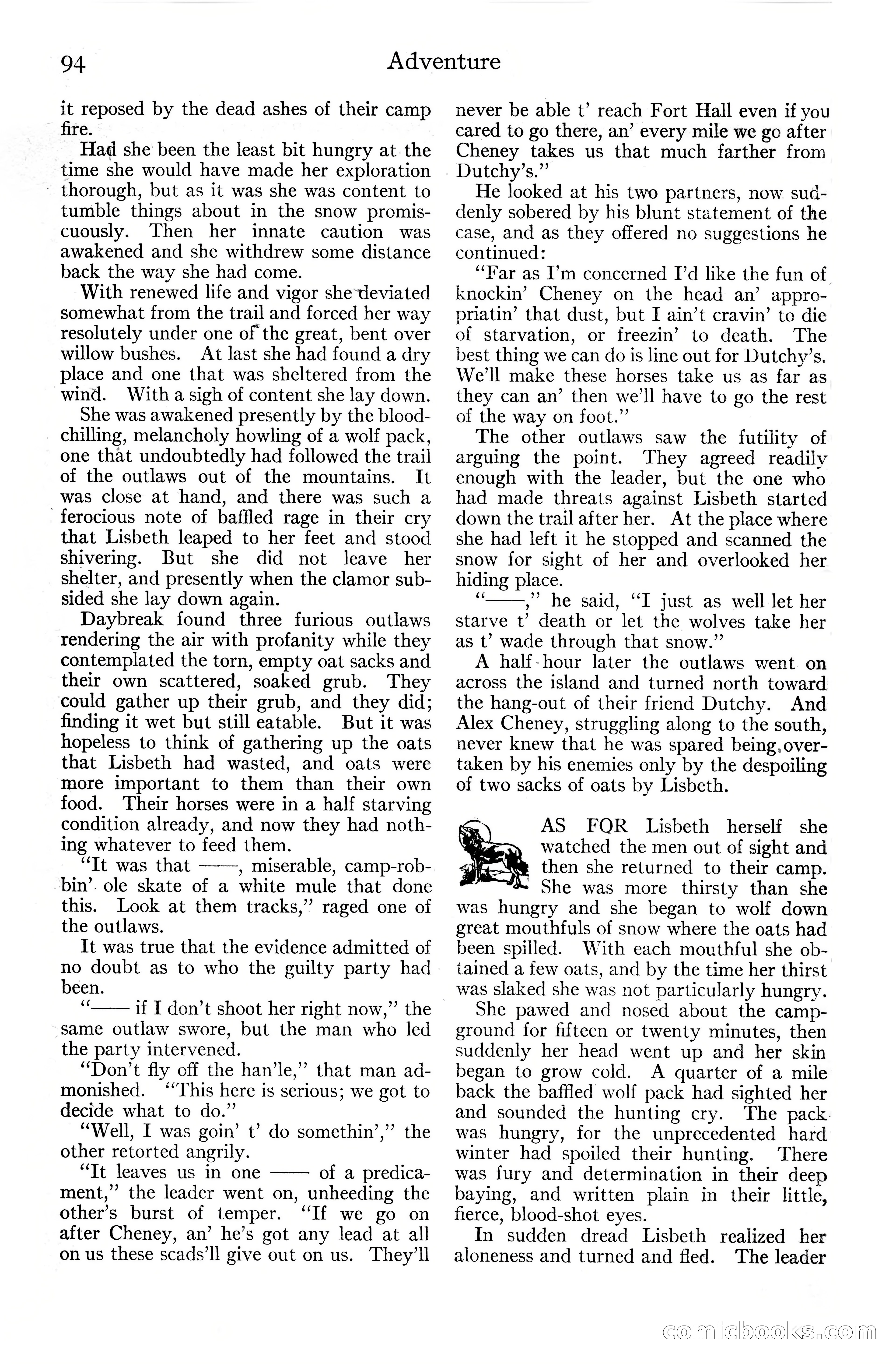 Adventure Magazine Cover, June 20, 1925 — page 112 of 212
