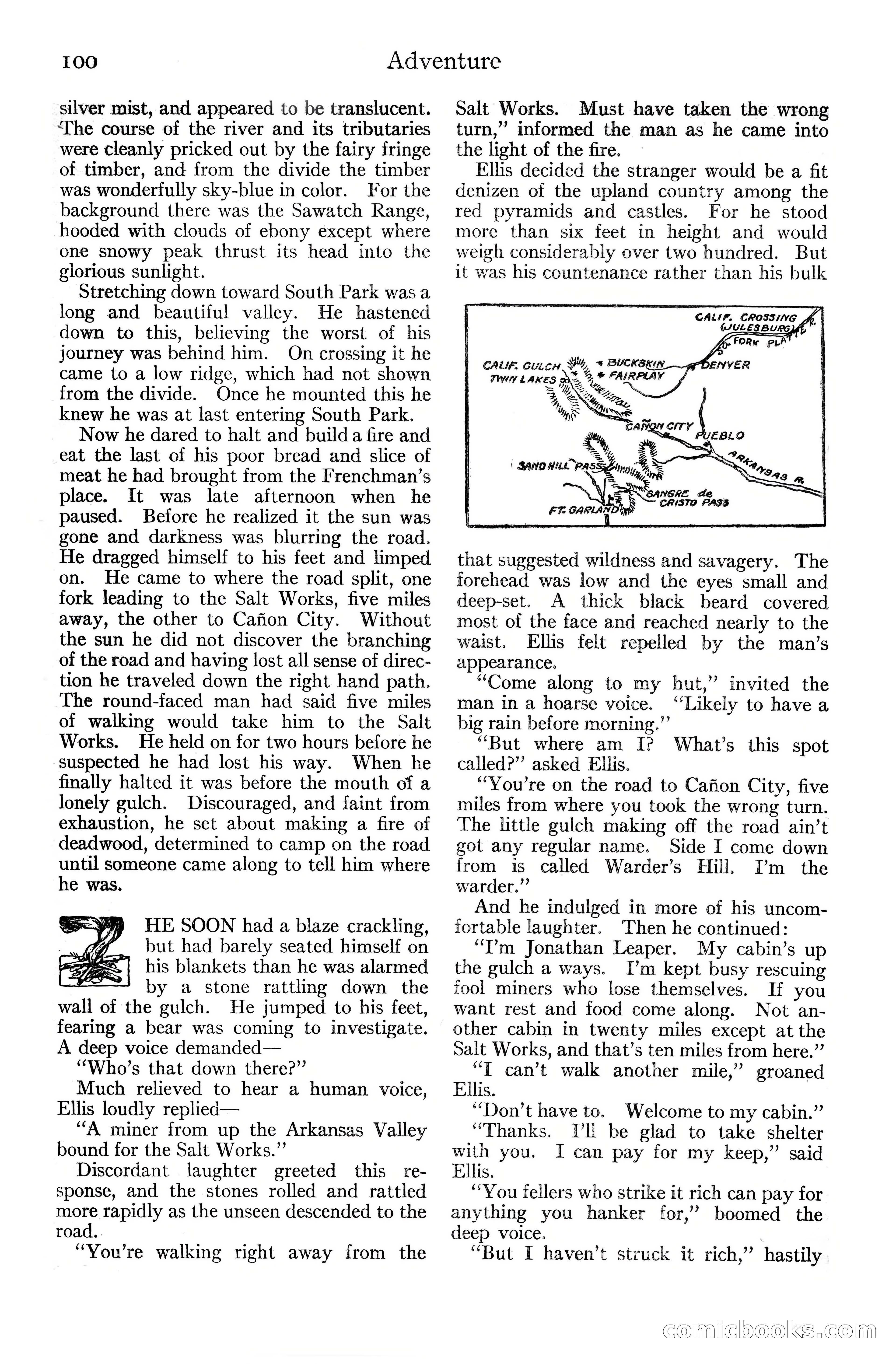 Adventure Magazine Cover, June 20, 1925 — page 118 of 212