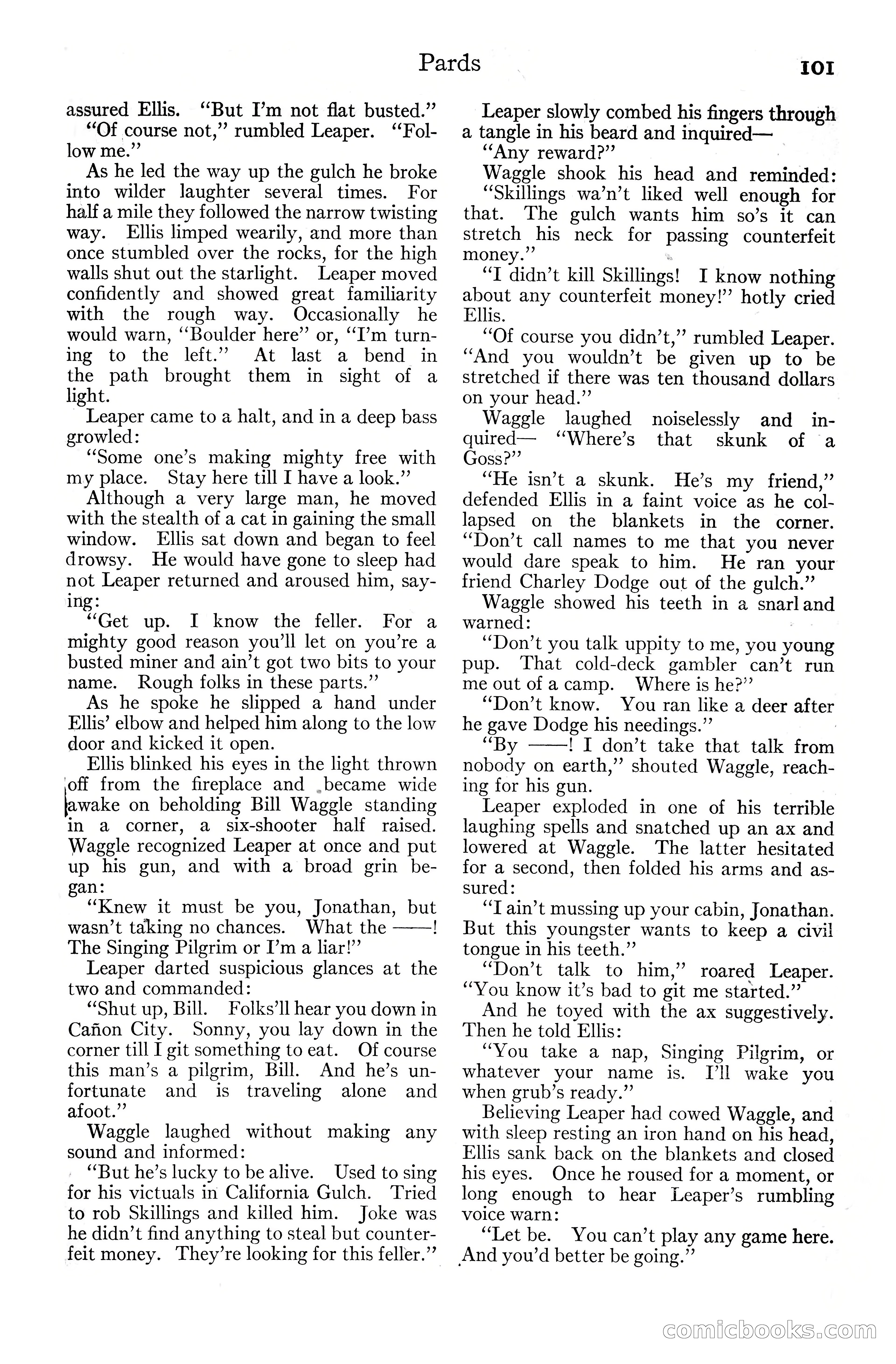 Adventure Magazine Cover, June 20, 1925 — page 119 of 212