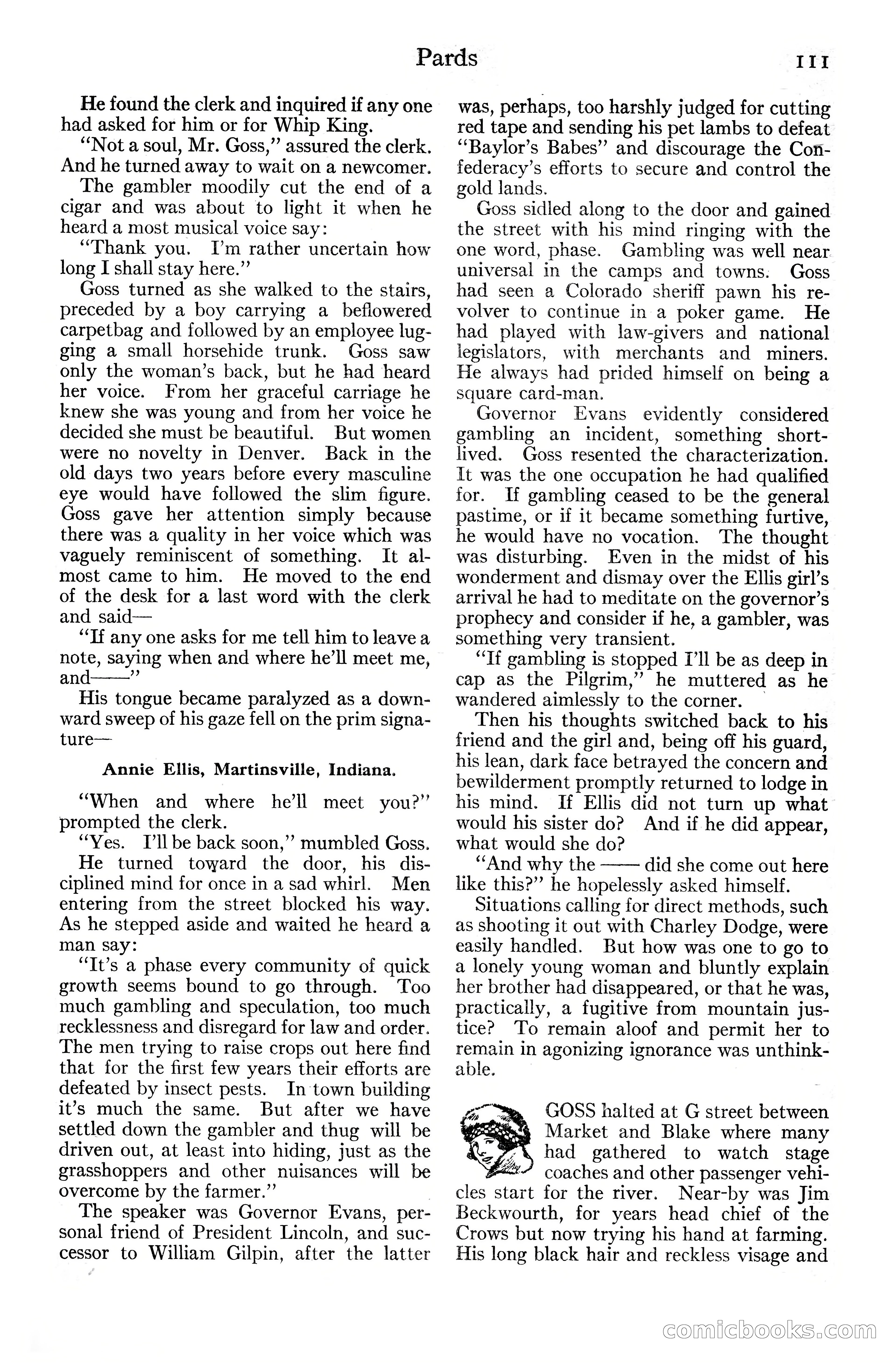 Adventure Magazine Cover, June 20, 1925 — page 129 of 212