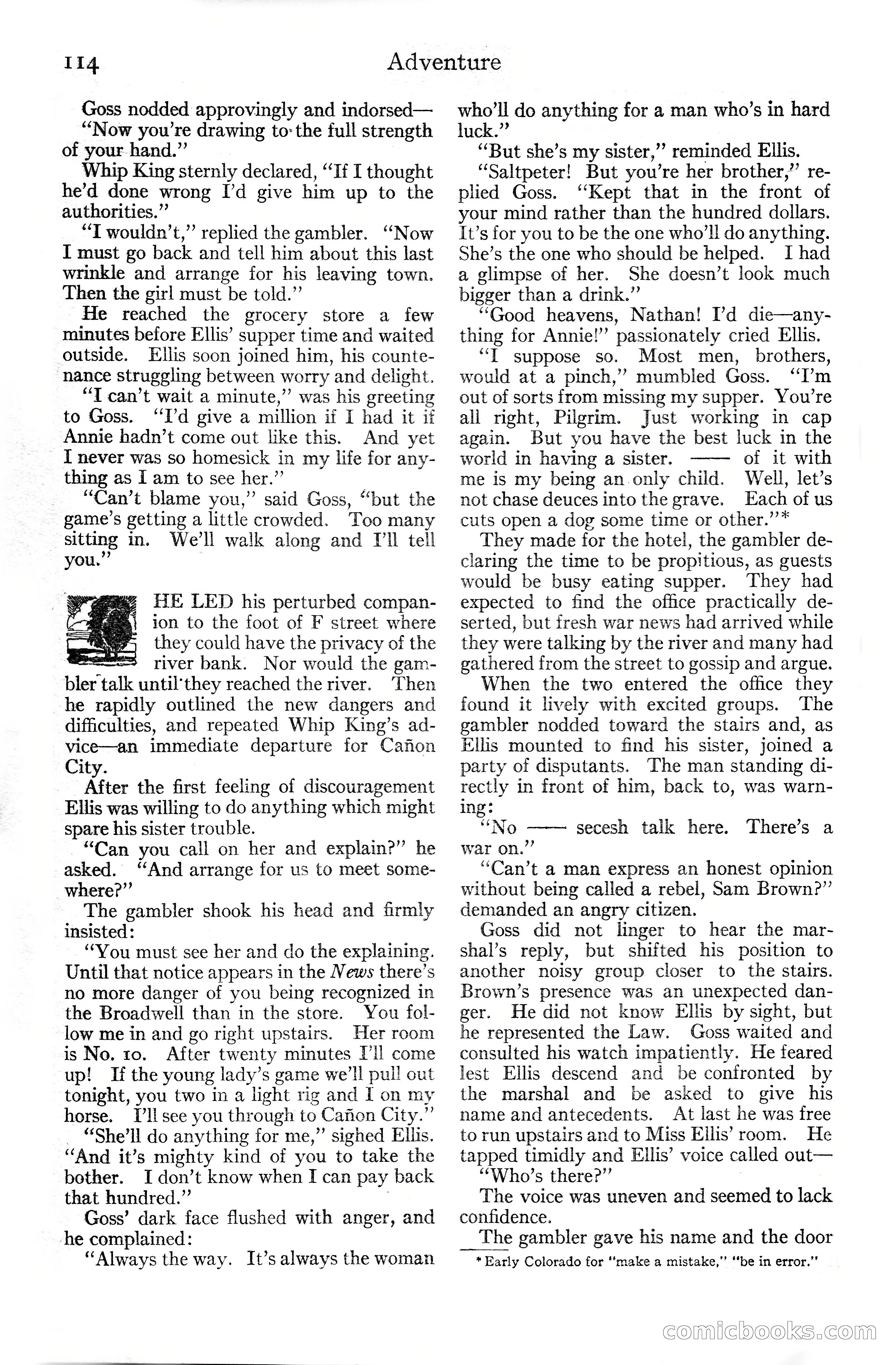 Adventure Magazine Cover, June 20, 1925 — page 132 of 212