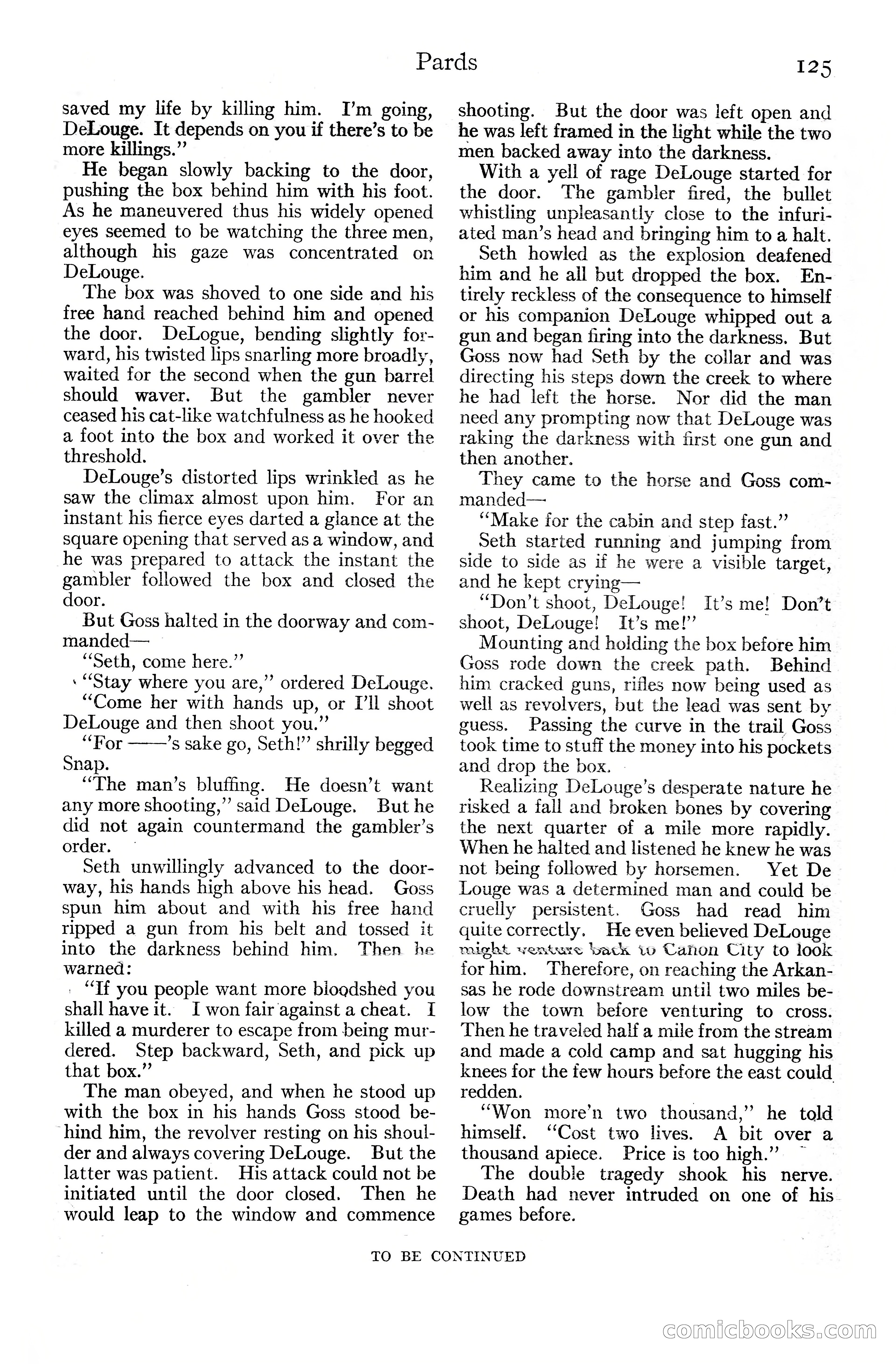 Adventure Magazine Cover, June 20, 1925 — page 143 of 212