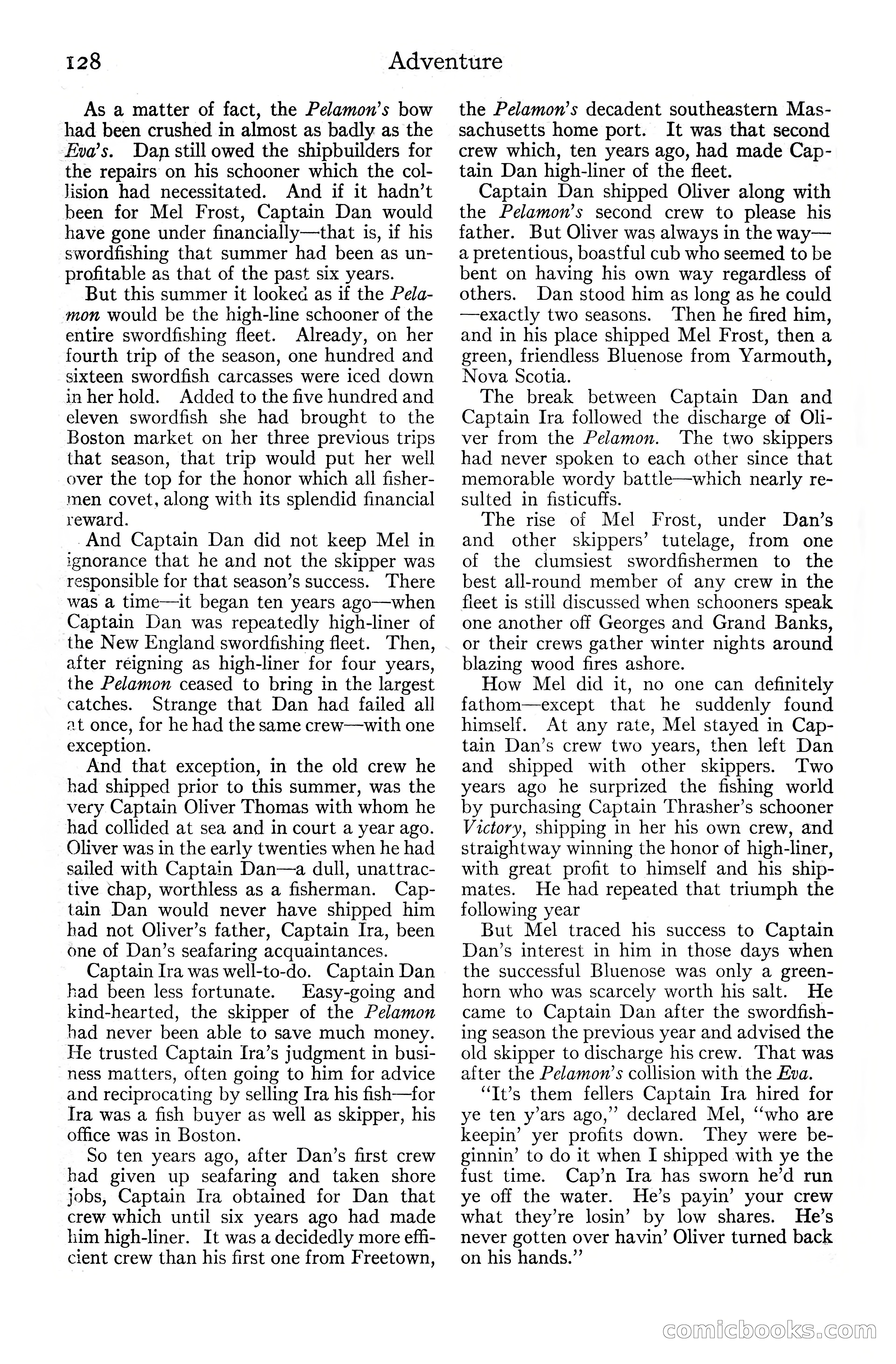 Adventure Magazine Cover, June 20, 1925 — page 146 of 212