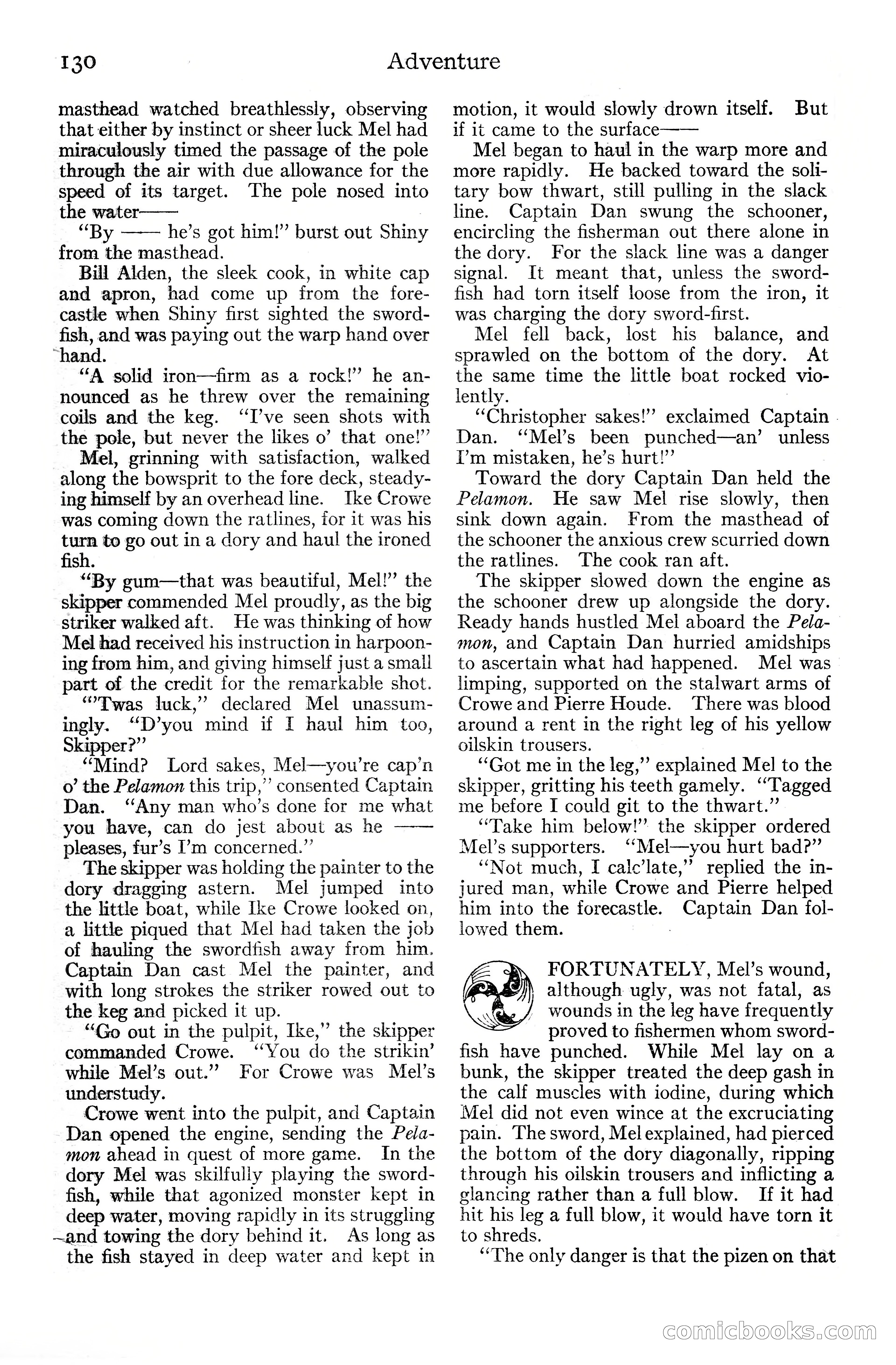 Adventure Magazine Cover, June 20, 1925 — page 148 of 212