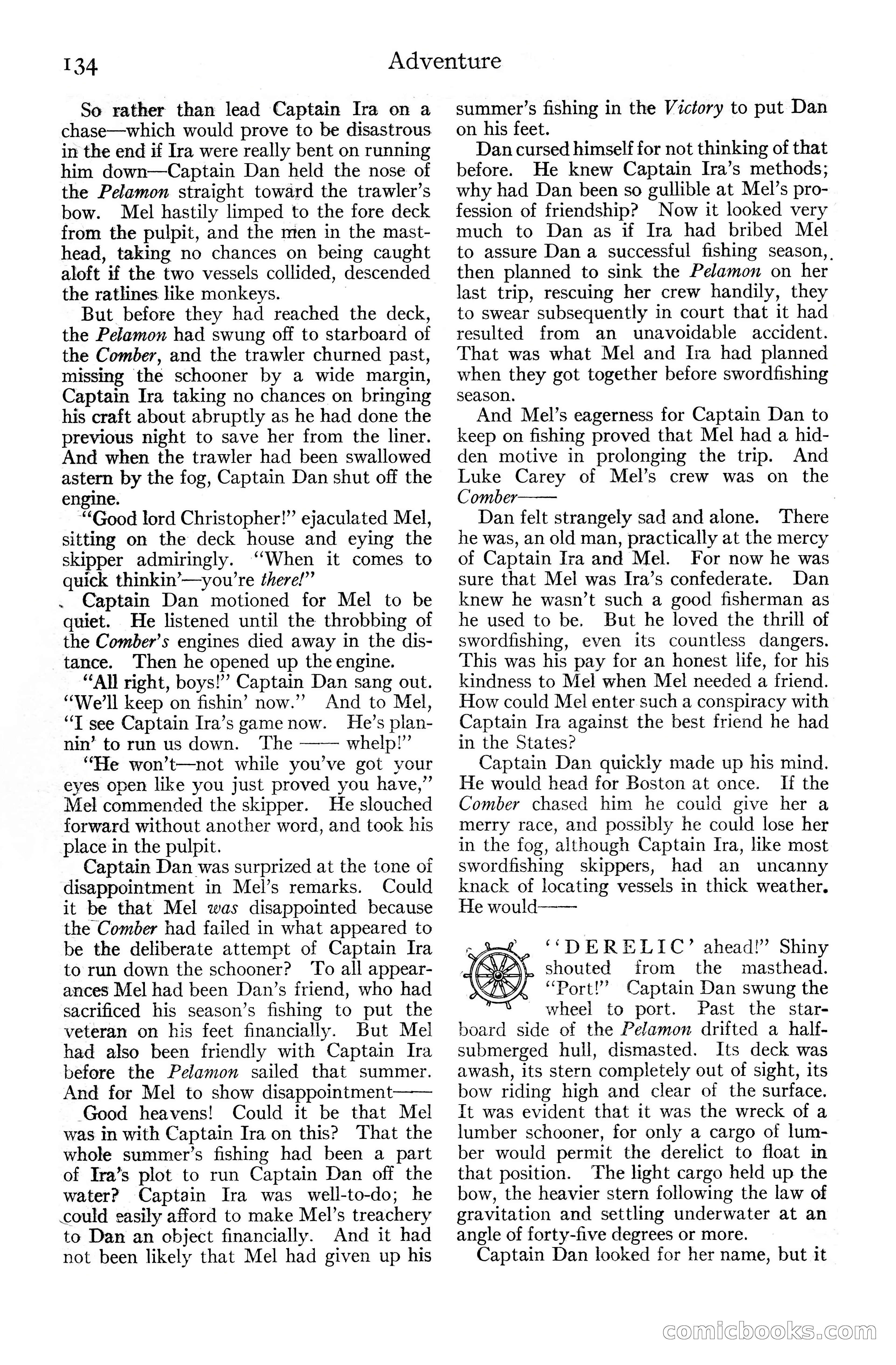 Adventure Magazine Cover, June 20, 1925 — page 152 of 212