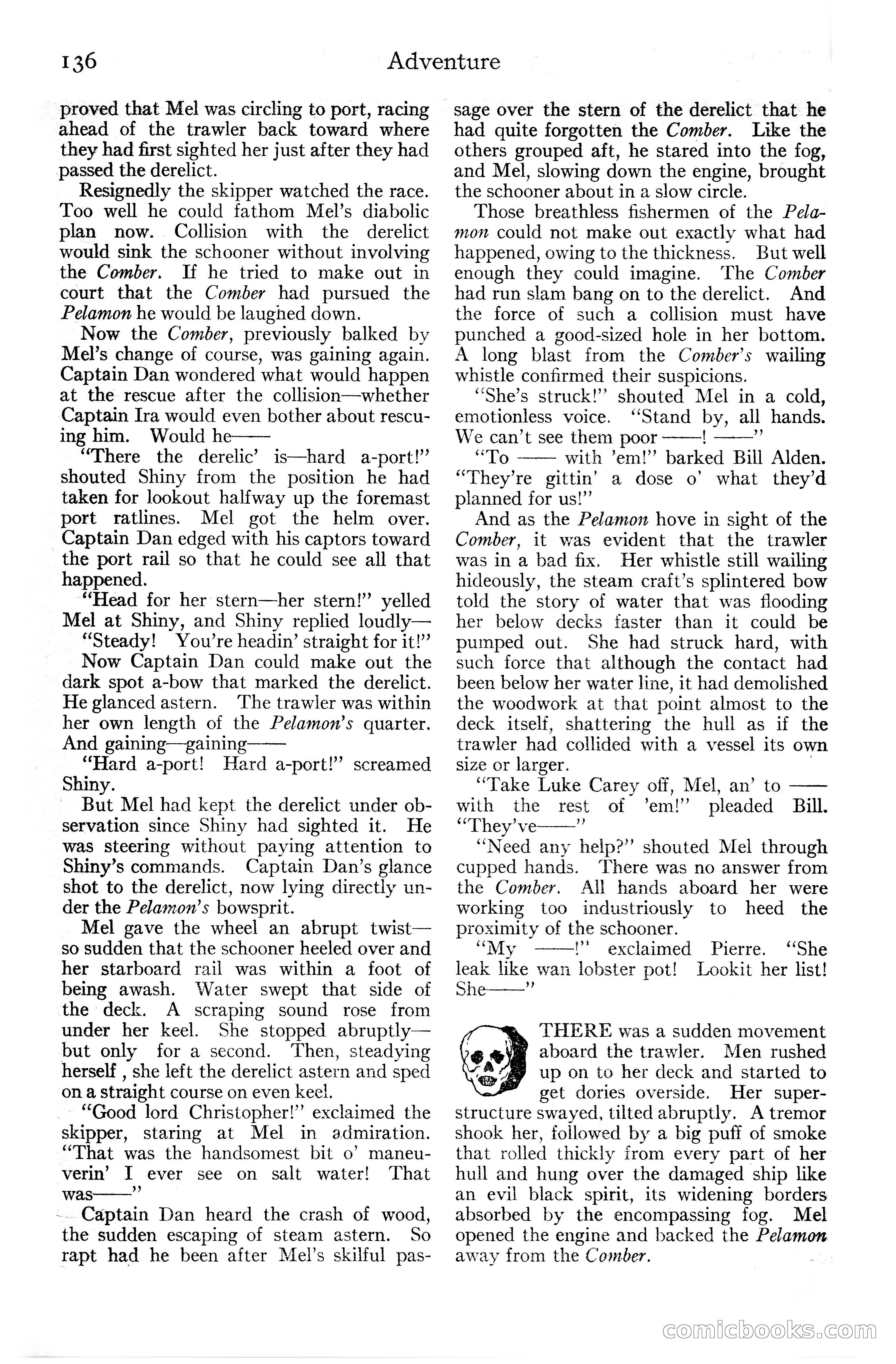 Adventure Magazine Cover, June 20, 1925 — page 154 of 212