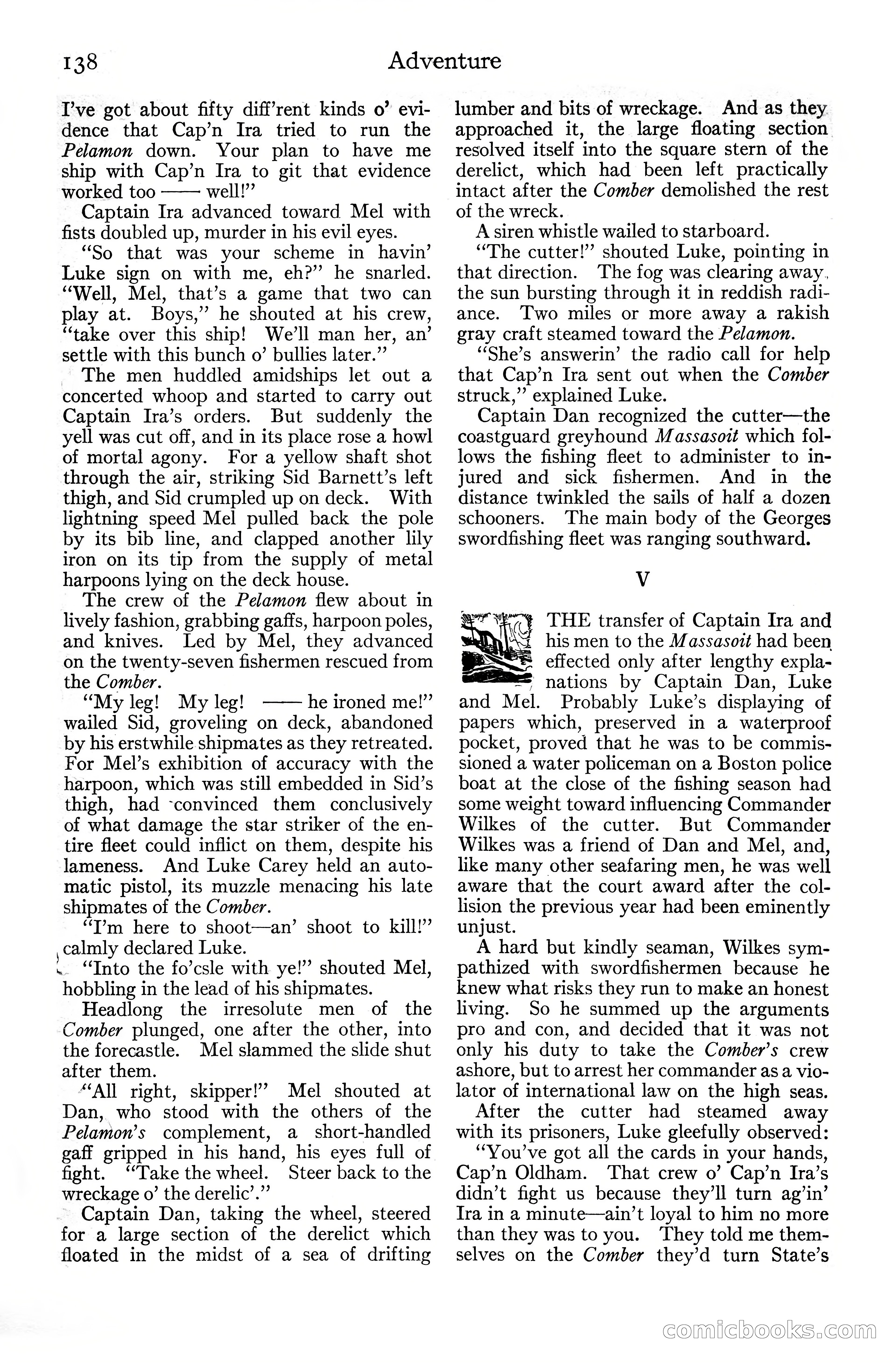 Adventure Magazine Cover, June 20, 1925 — page 156 of 212