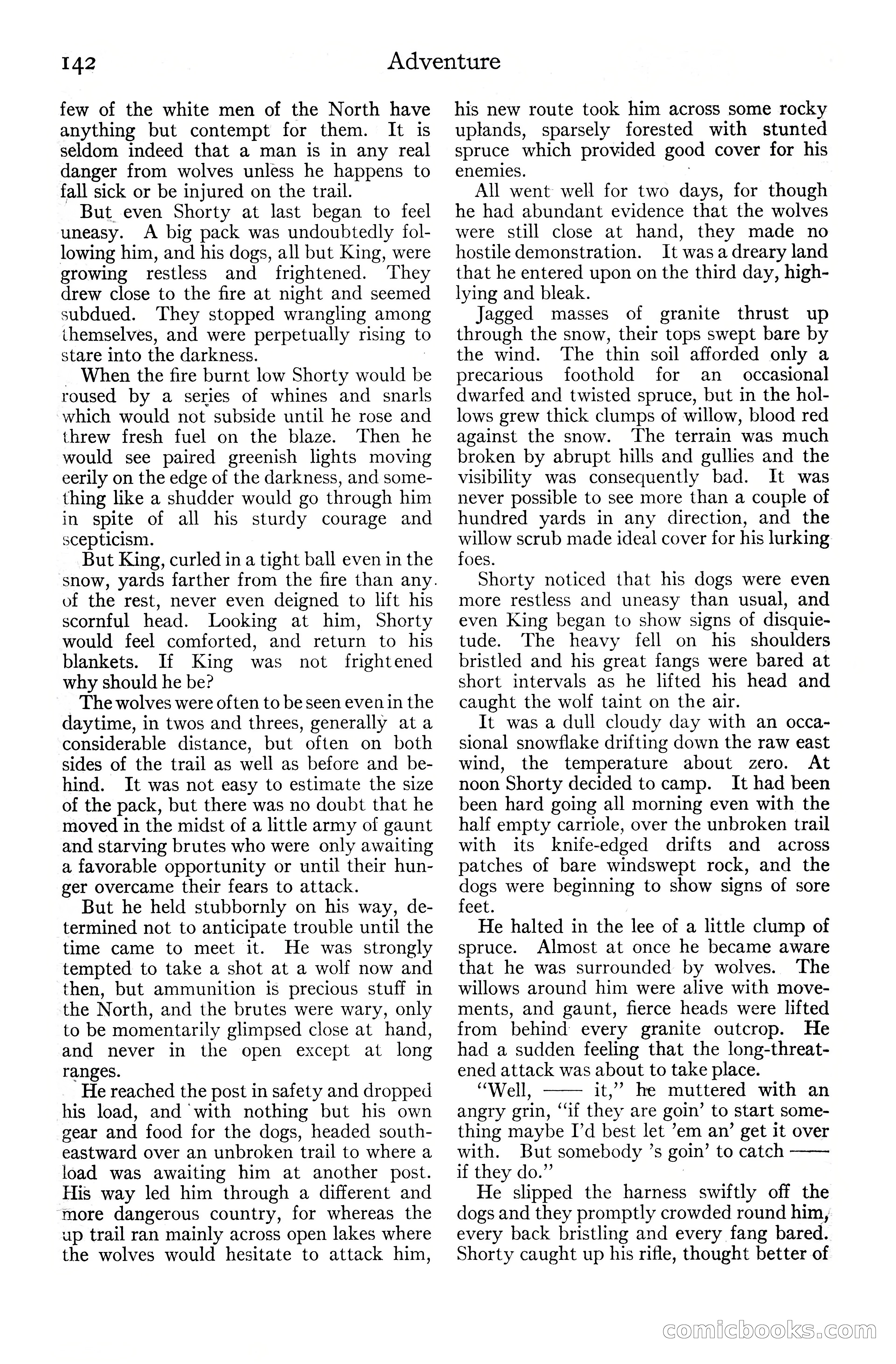 Adventure Magazine Cover, June 20, 1925 — page 160 of 212
