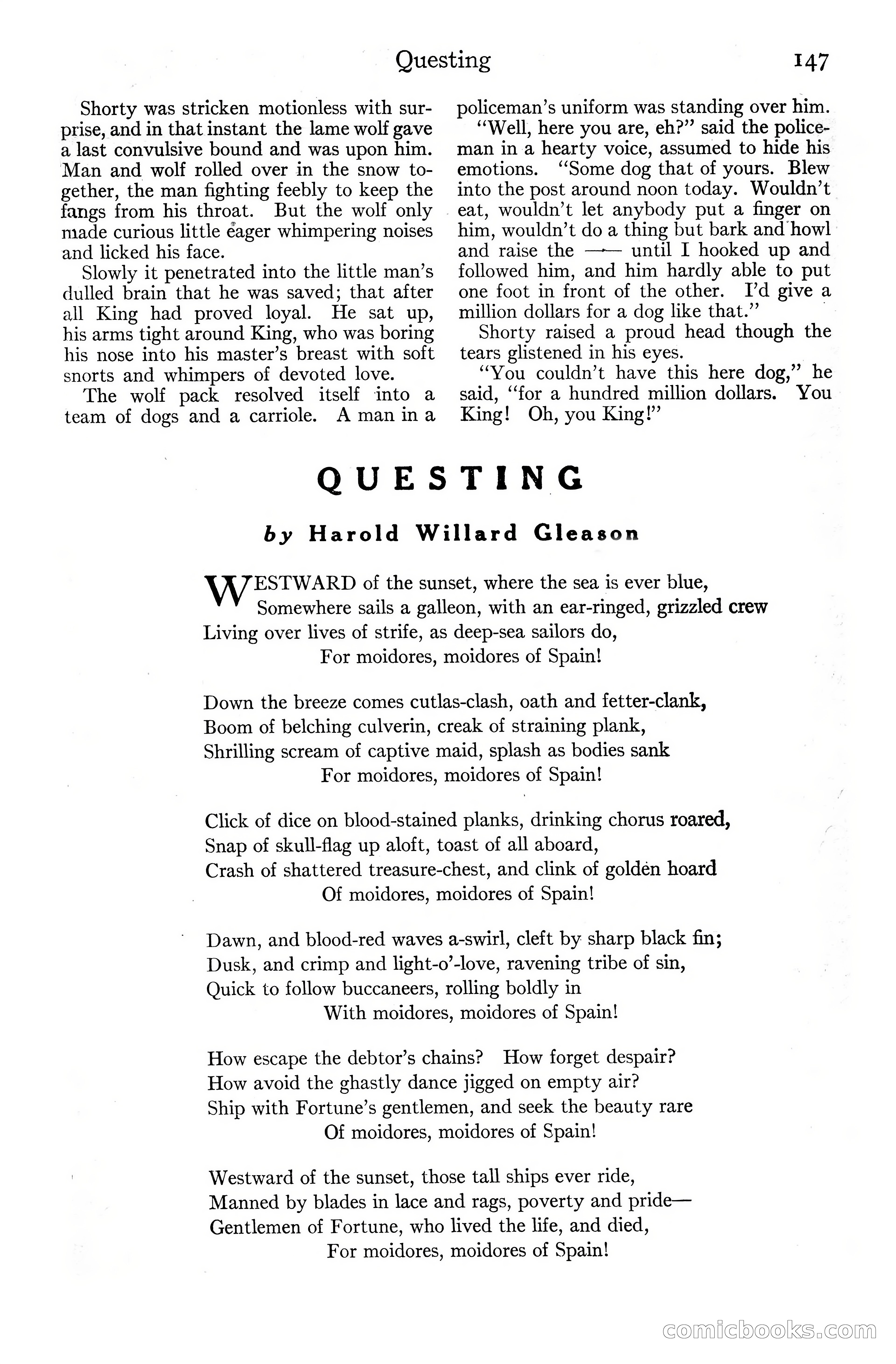 Adventure Magazine Cover, June 20, 1925 — page 165 of 212