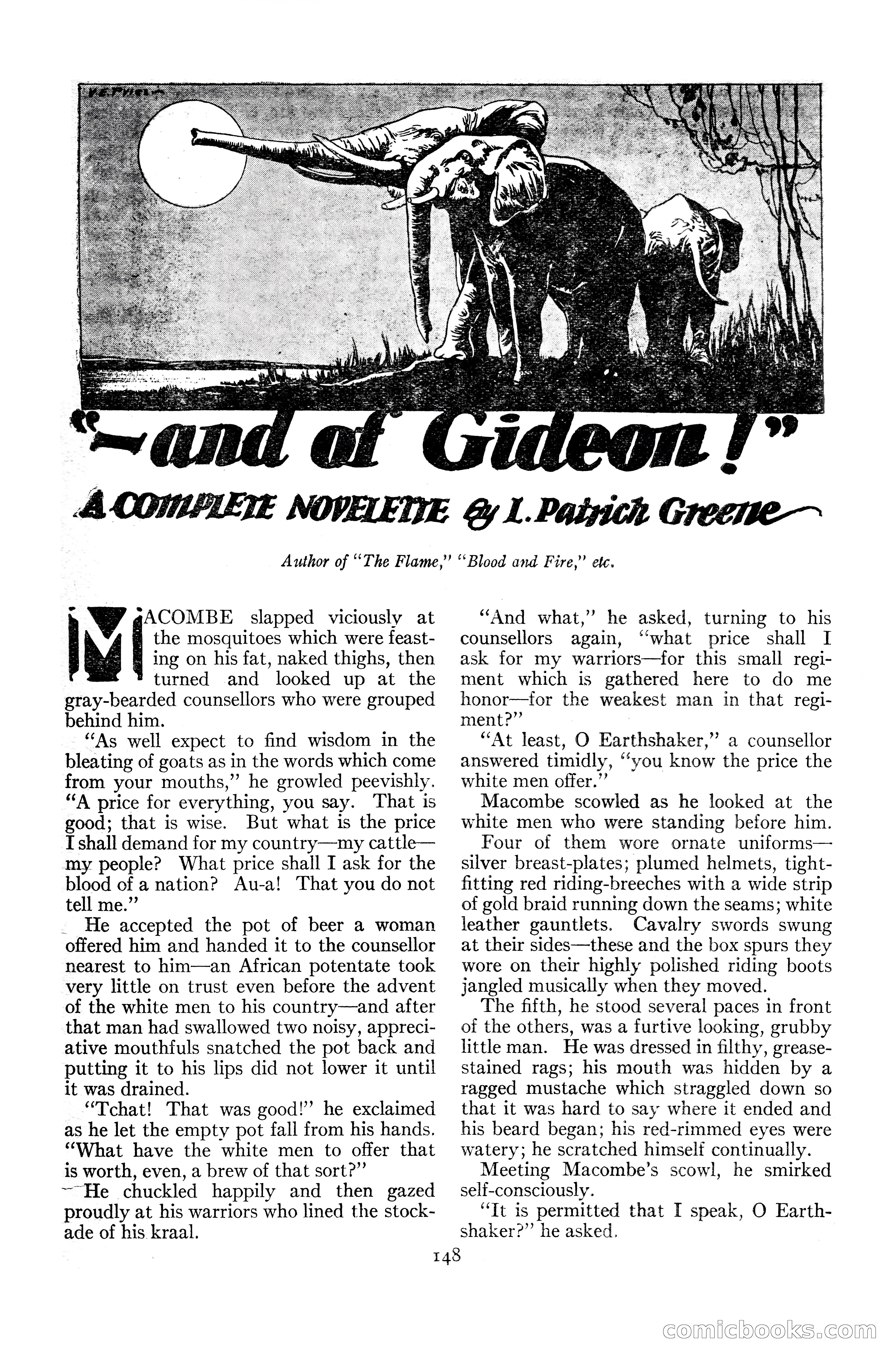 Adventure Magazine Cover, June 20, 1925 — page 166 of 212