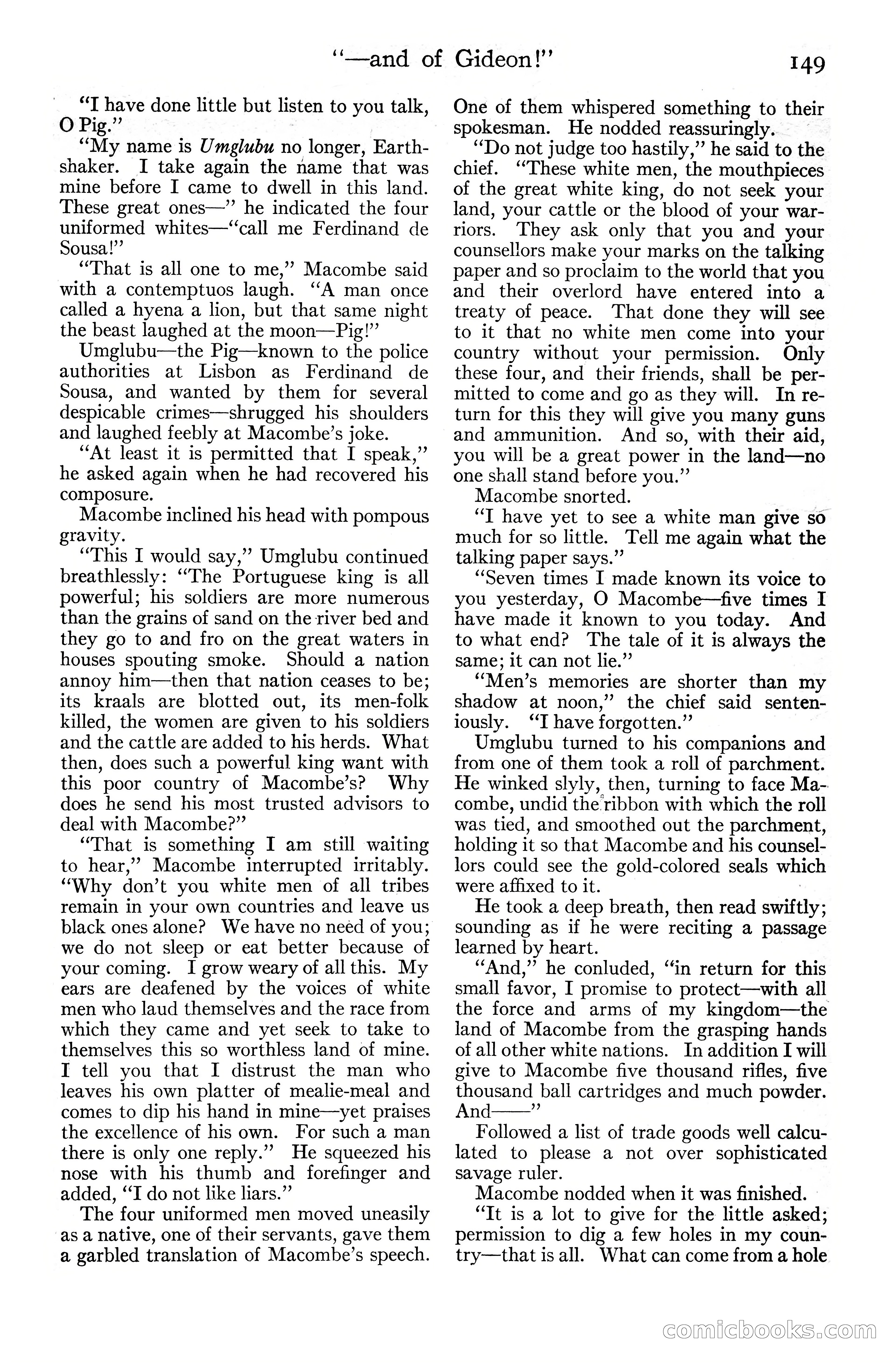 Adventure Magazine Cover, June 20, 1925 — page 167 of 212