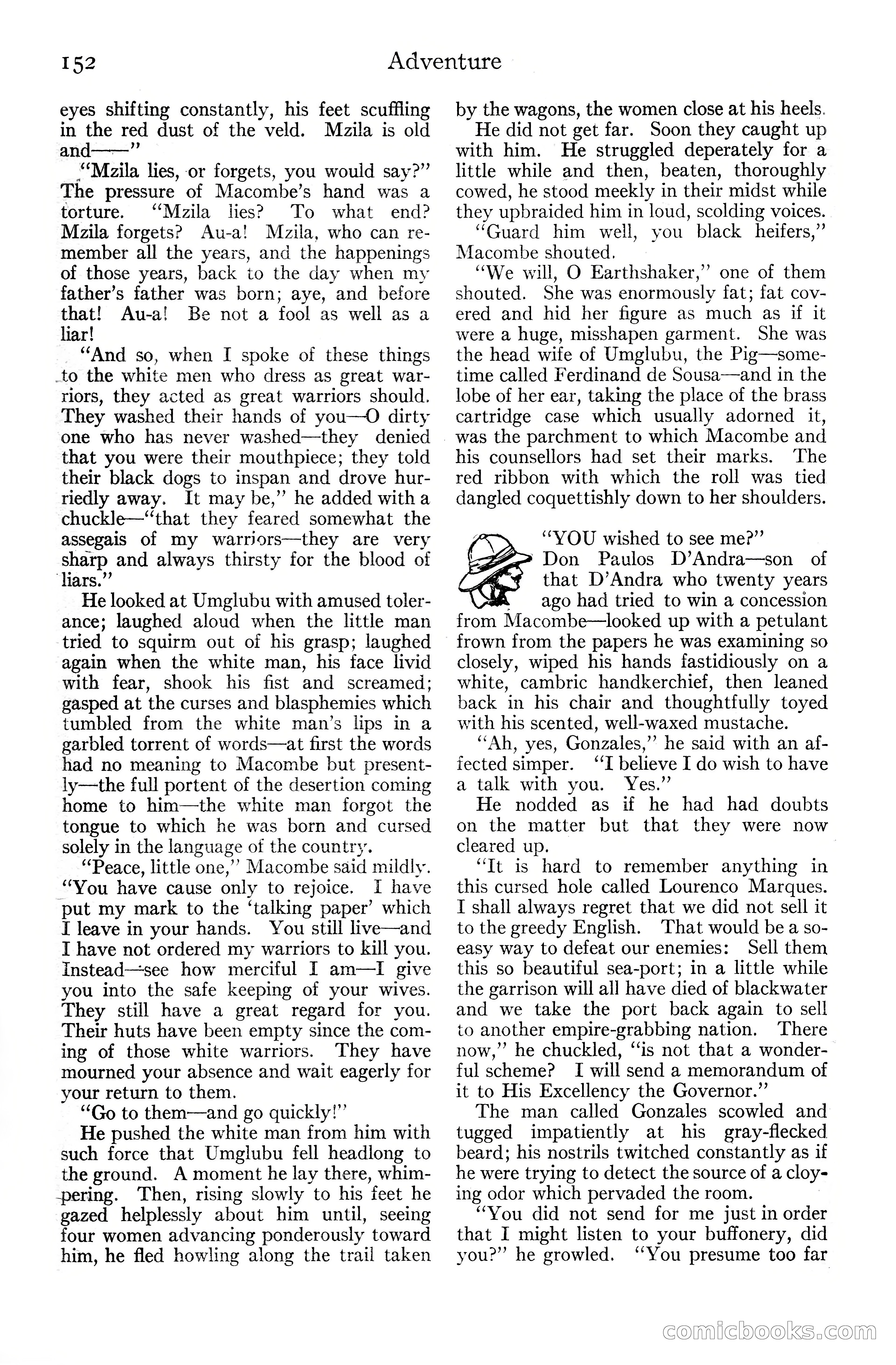 Adventure Magazine Cover, June 20, 1925 — page 170 of 212