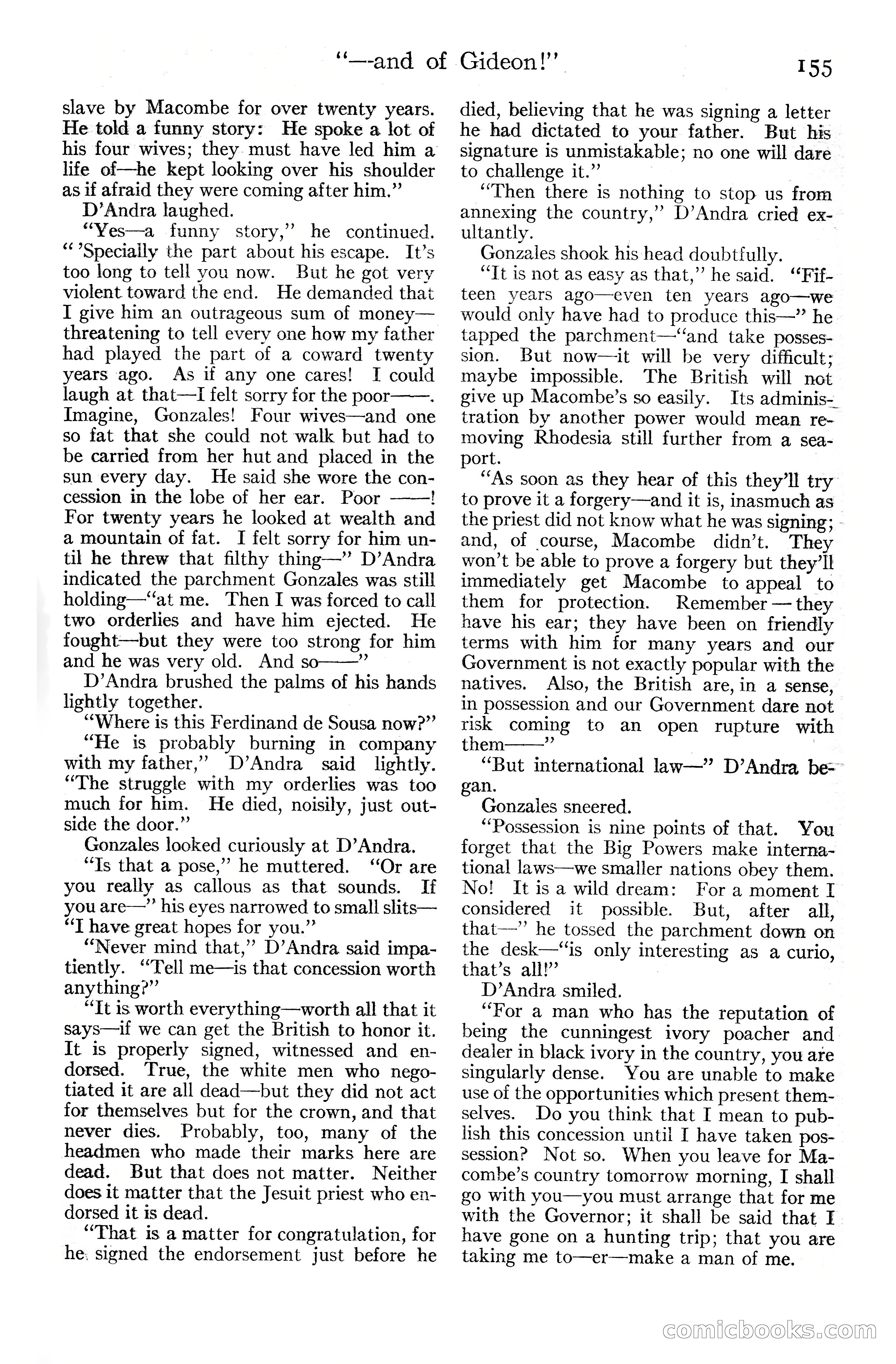 Adventure Magazine Cover, June 20, 1925 — page 173 of 212