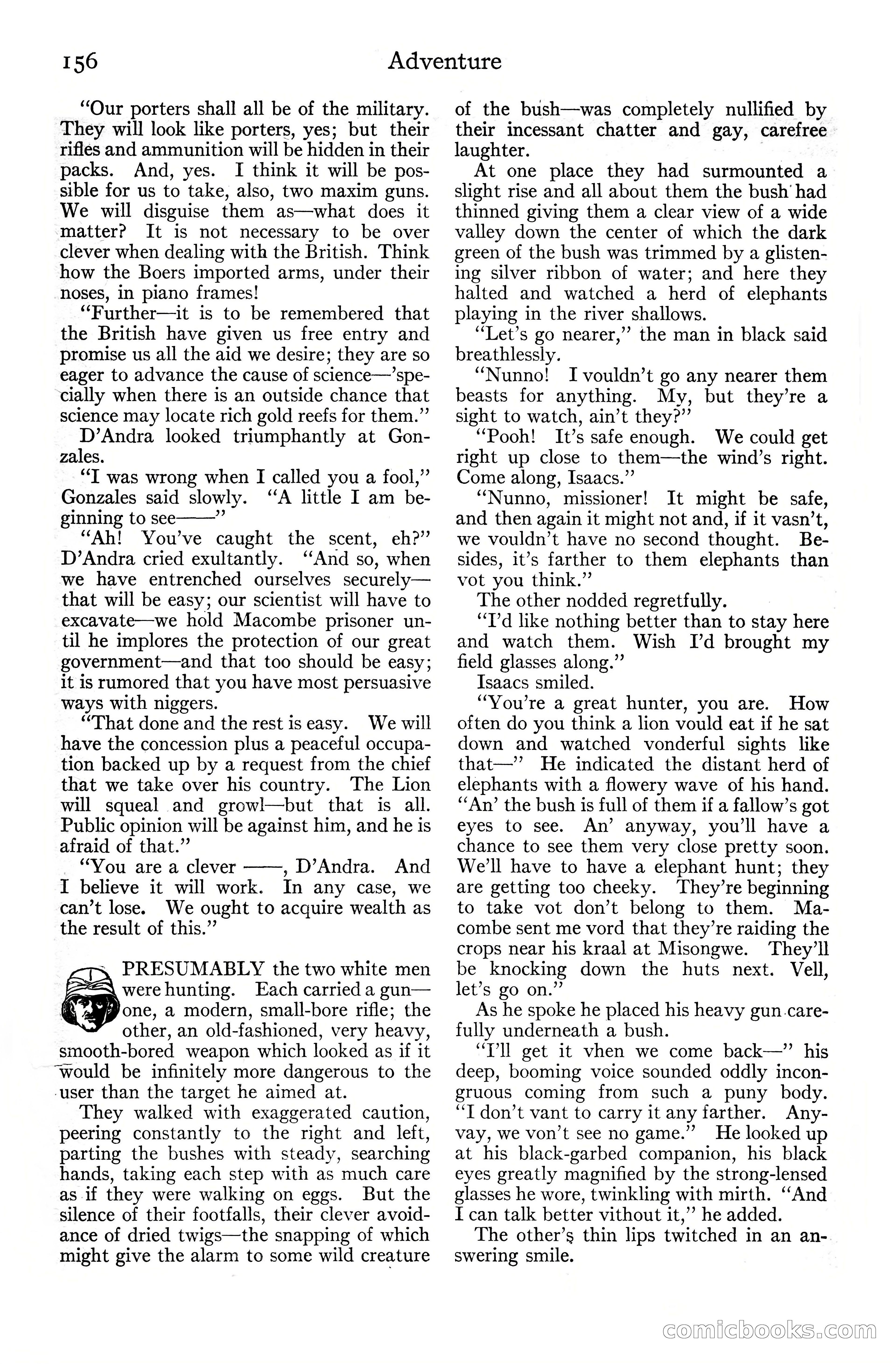 Adventure Magazine Cover, June 20, 1925 — page 174 of 212