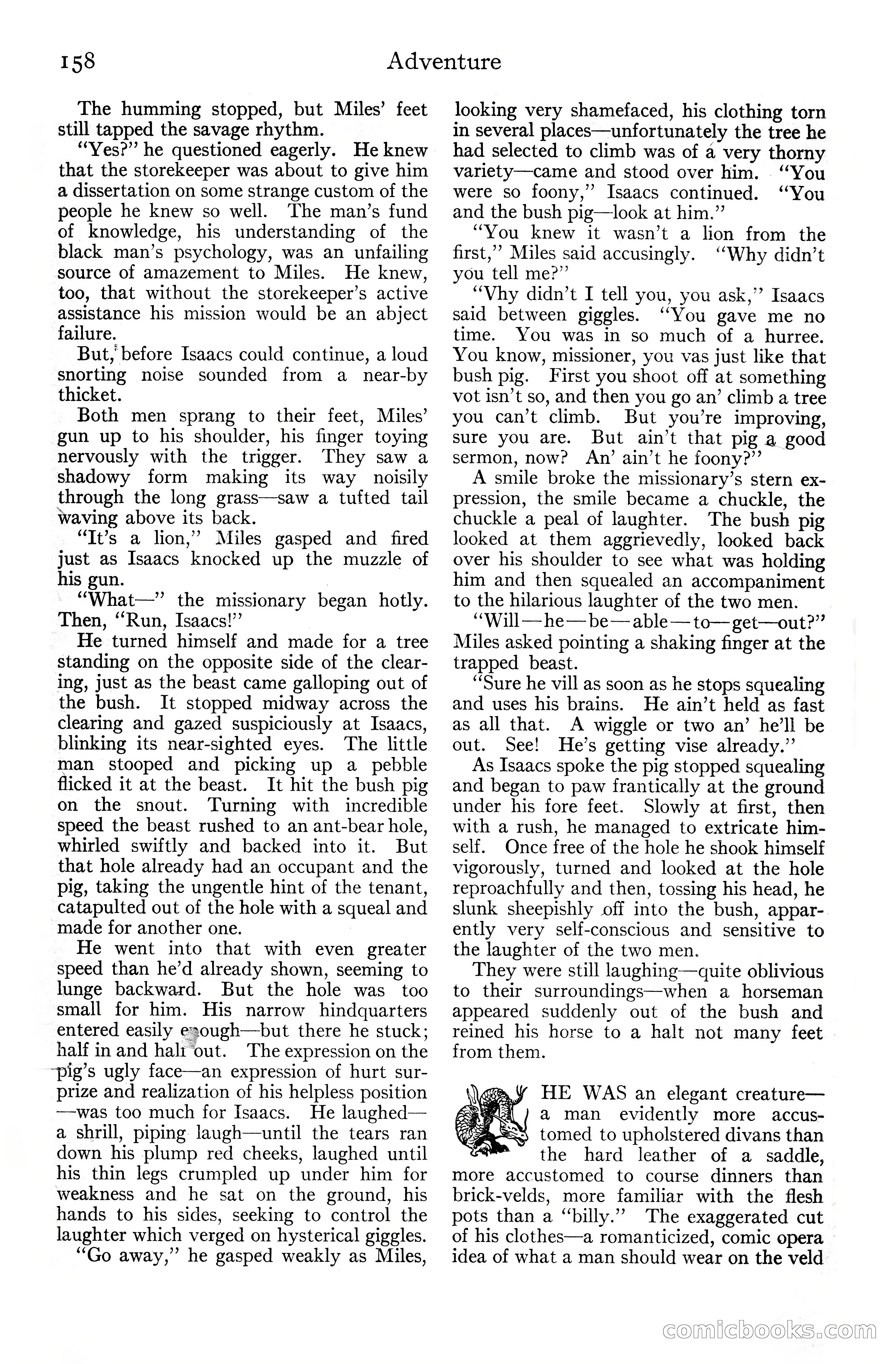 Adventure Magazine Cover, June 20, 1925 — page 176 of 212