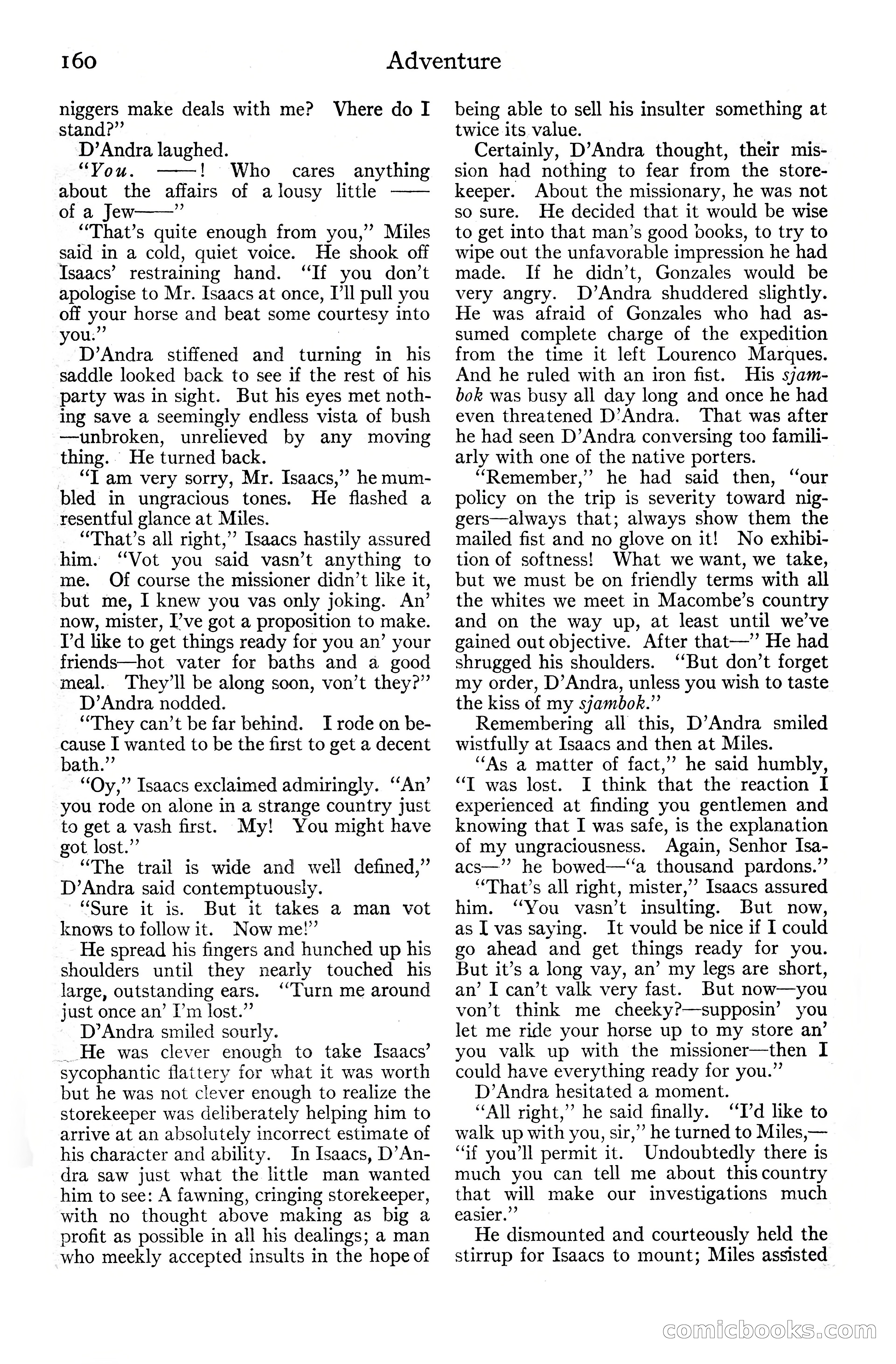 Adventure Magazine Cover, June 20, 1925 — page 178 of 212