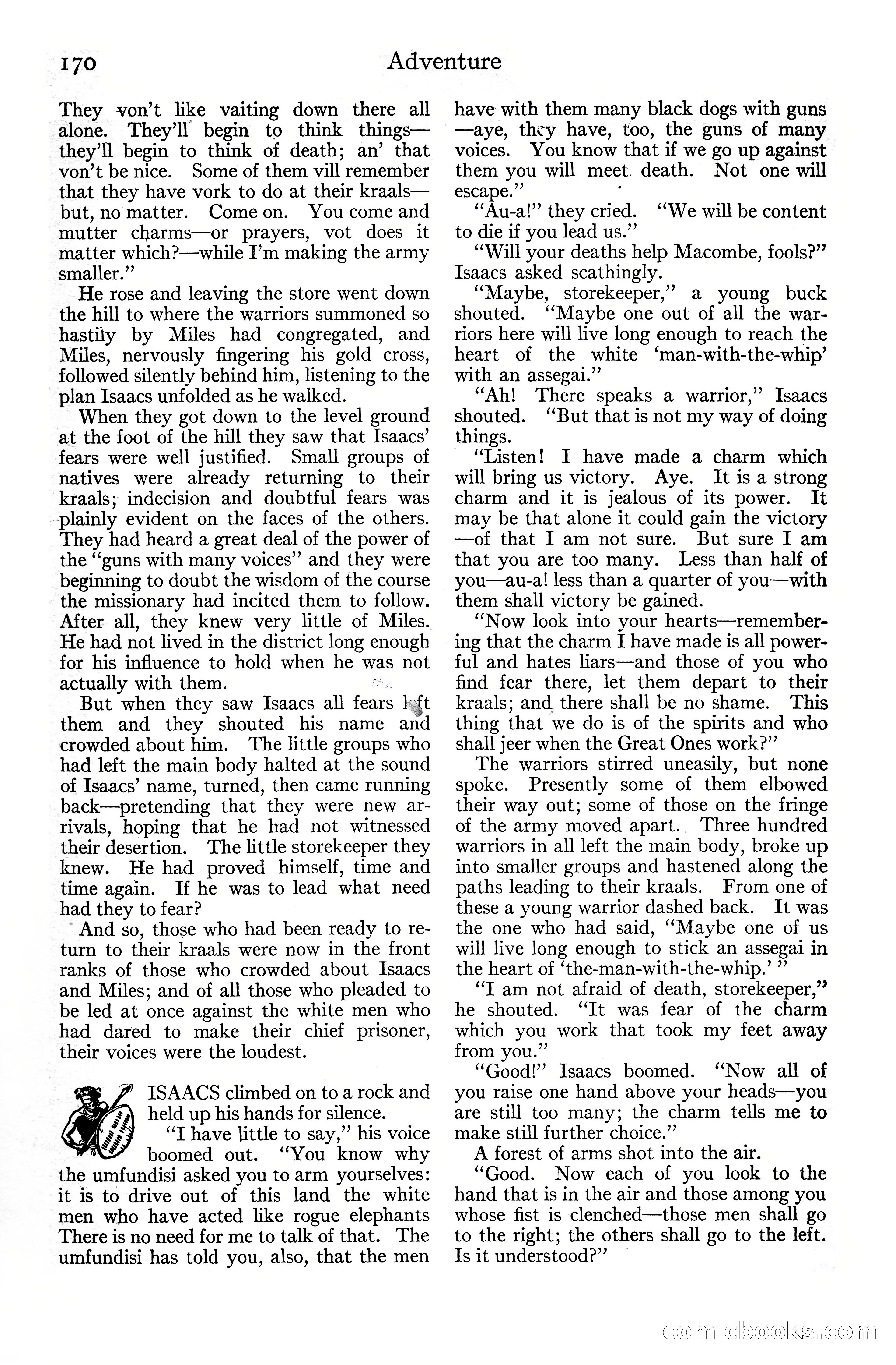 Adventure Magazine Cover, June 20, 1925 — page 188 of 212