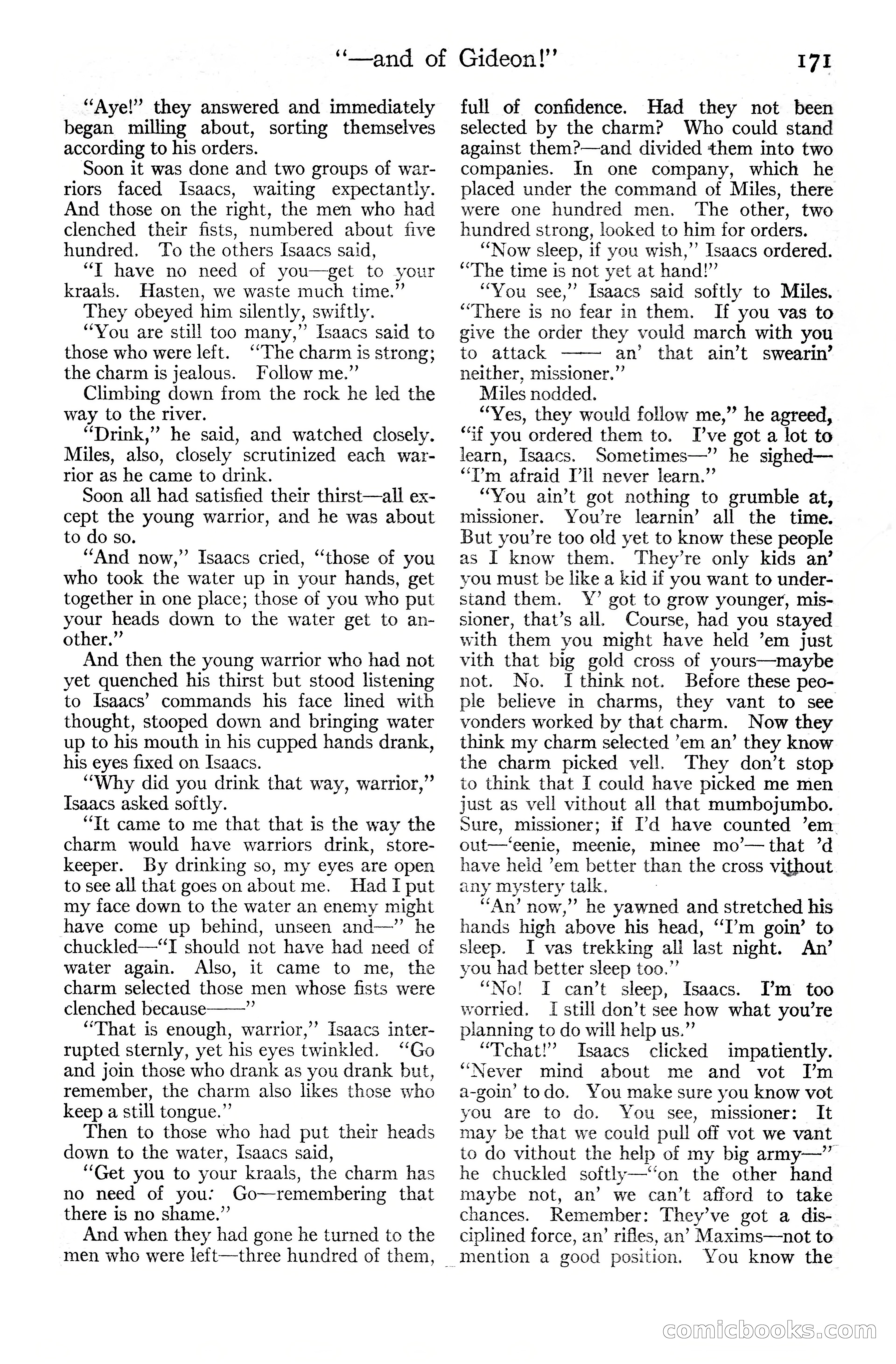 Adventure Magazine Cover, June 20, 1925 — page 189 of 212