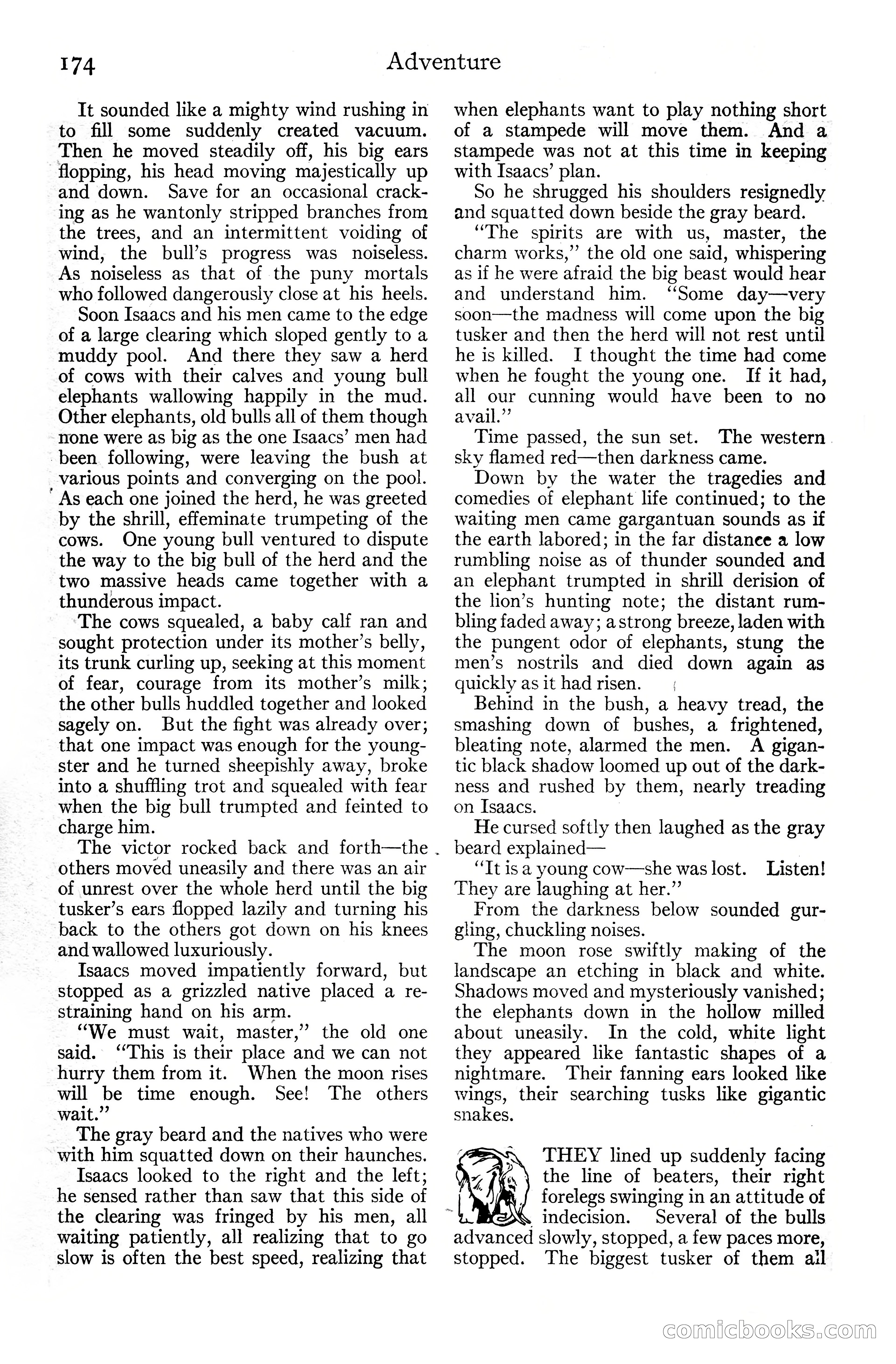 Adventure Magazine Cover, June 20, 1925 — page 192 of 212