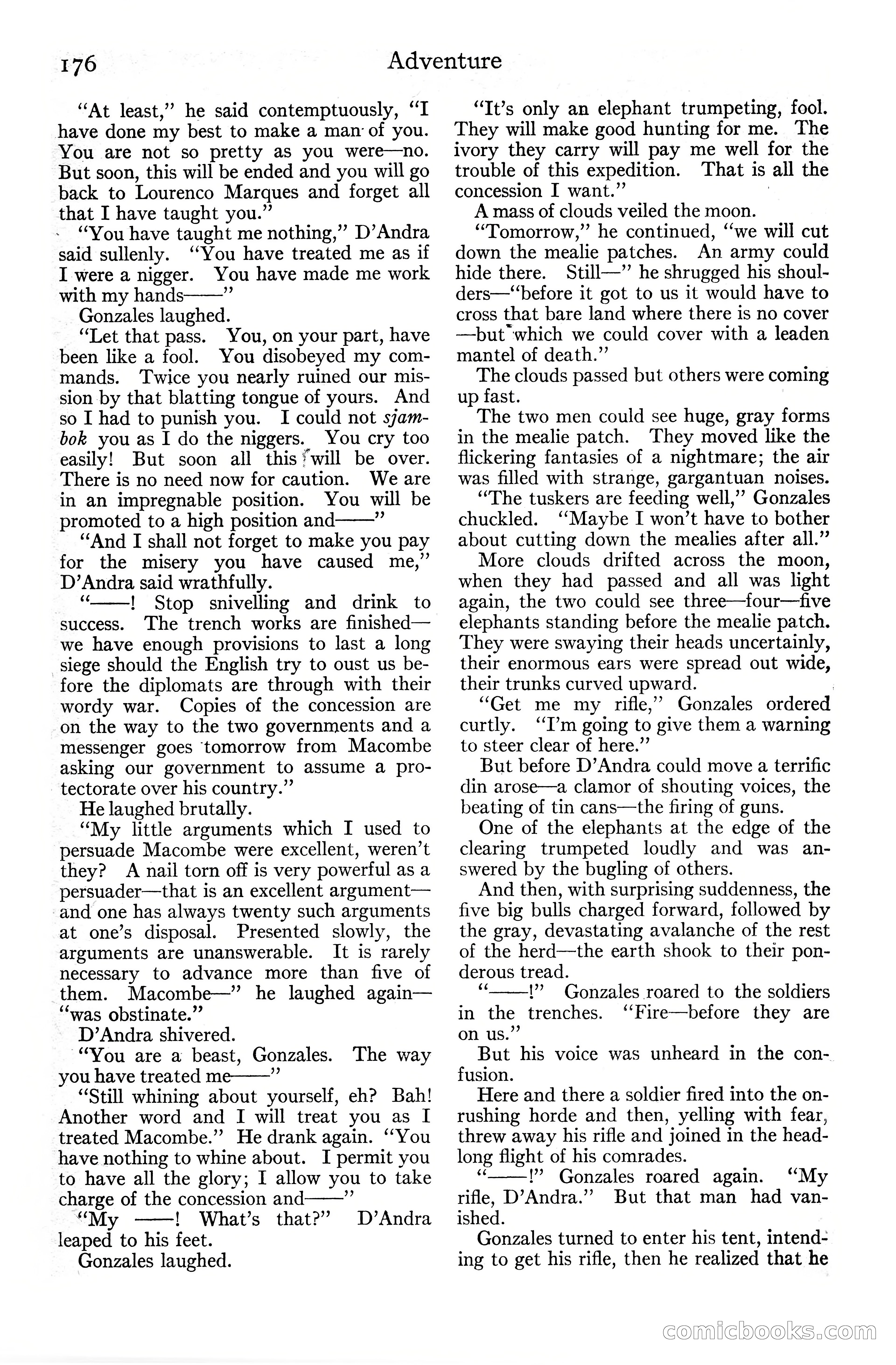 Adventure Magazine Cover, June 20, 1925 — page 194 of 212
