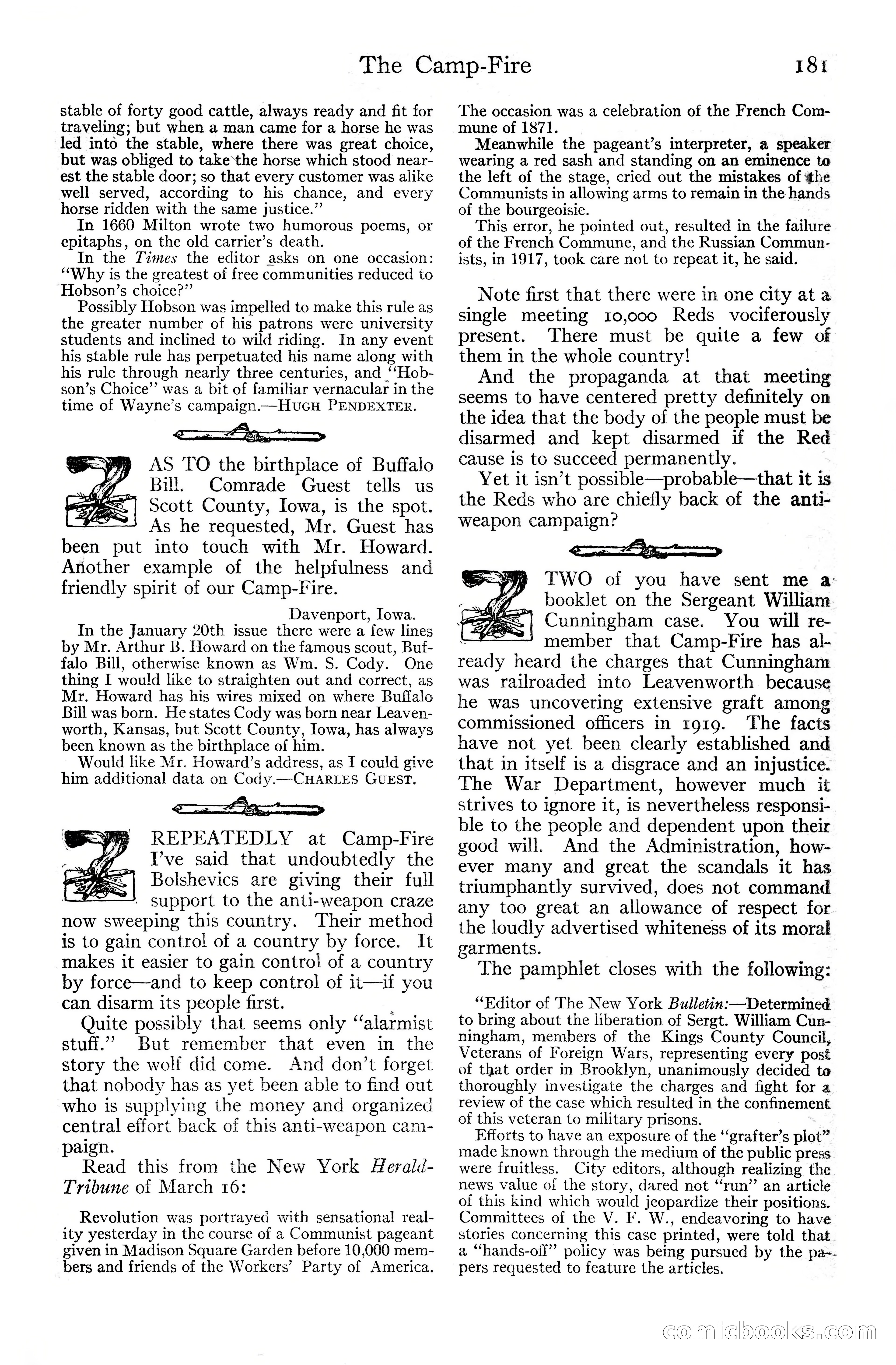 Adventure Magazine Cover, June 20, 1925 — page 199 of 212