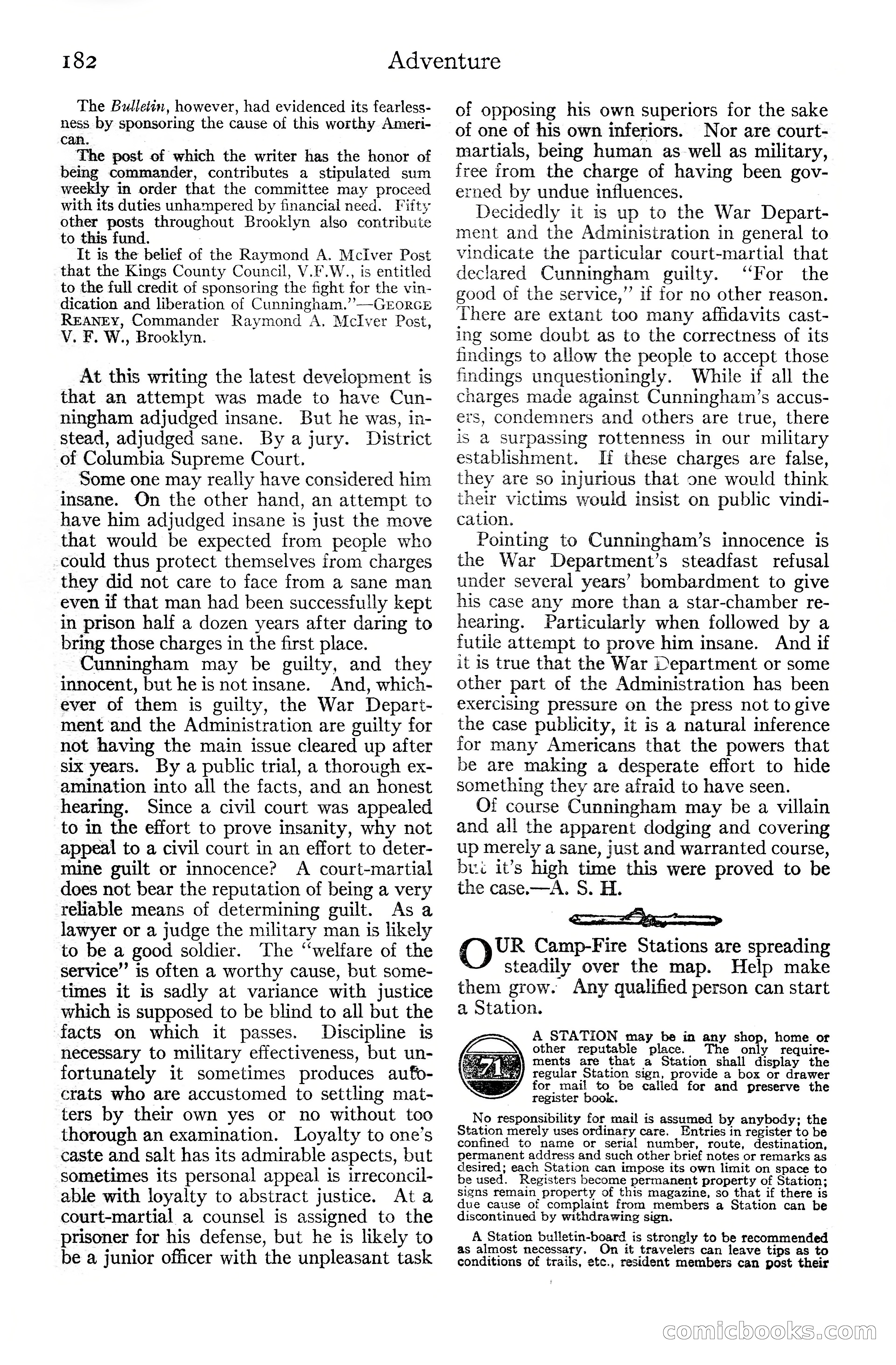 Adventure Magazine Cover, June 20, 1925 — page 200 of 212