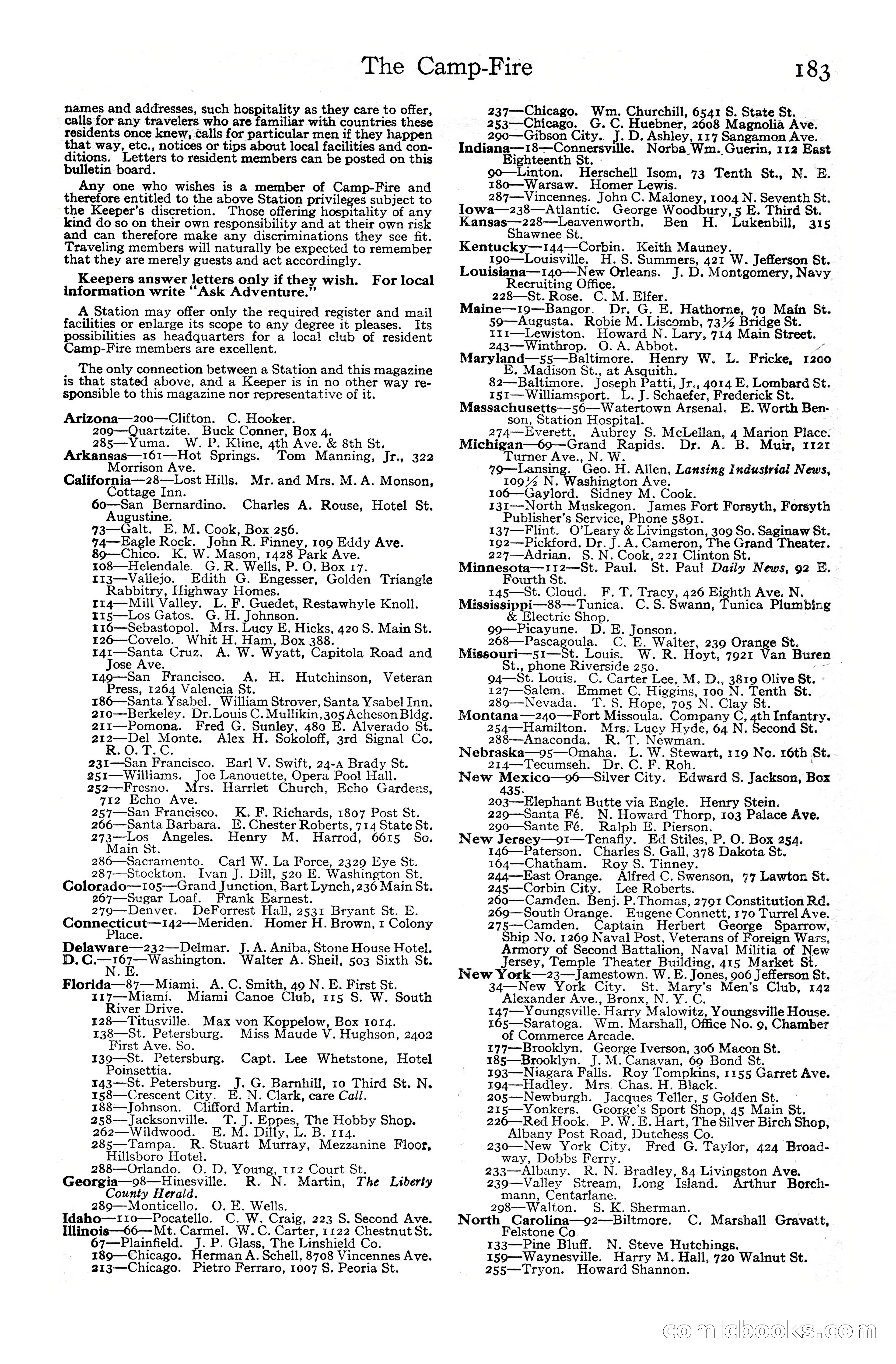 Adventure Magazine Cover, June 20, 1925 — page 201 of 212