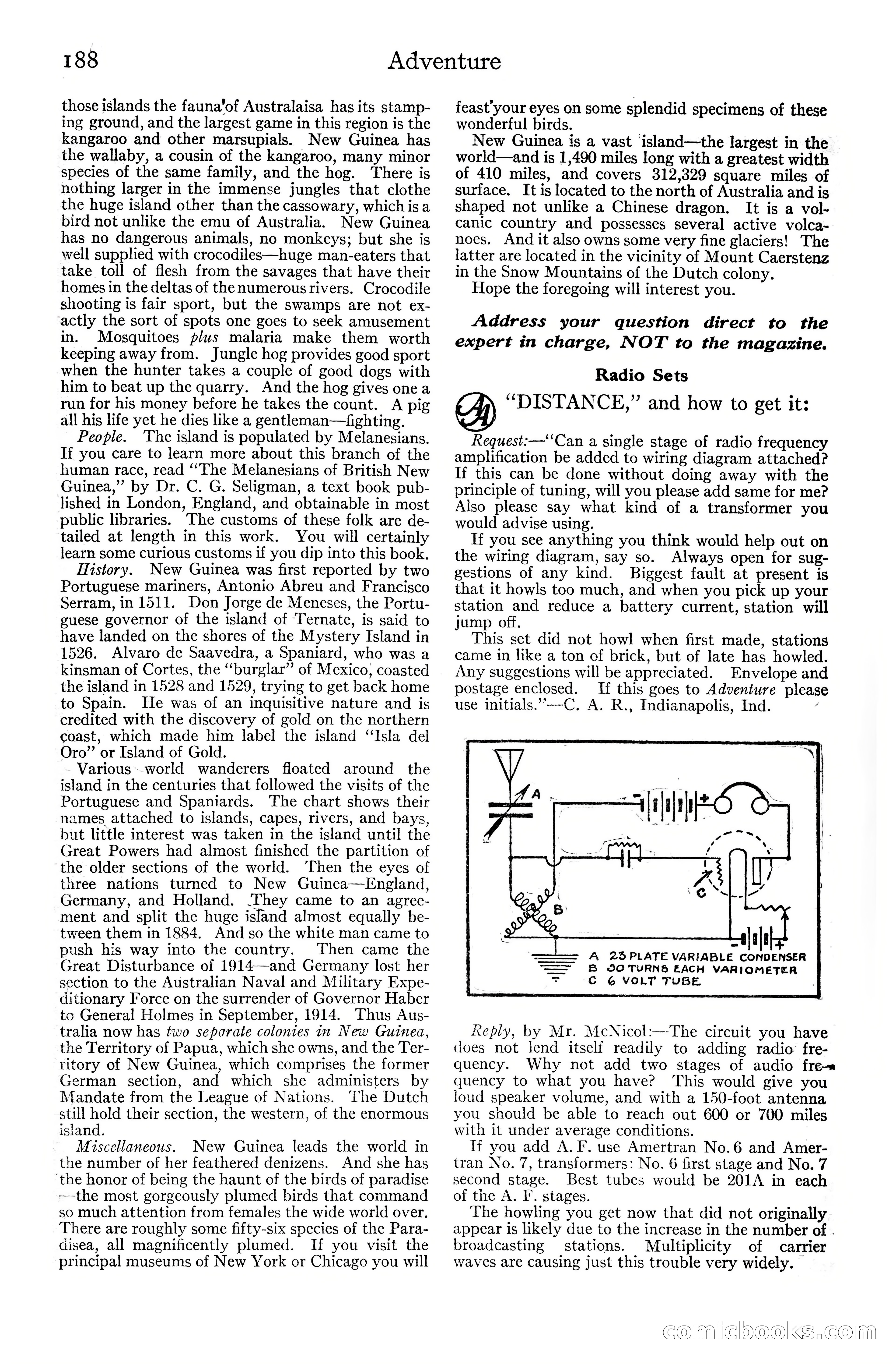 Adventure Magazine Cover, June 20, 1925 — page 206 of 212