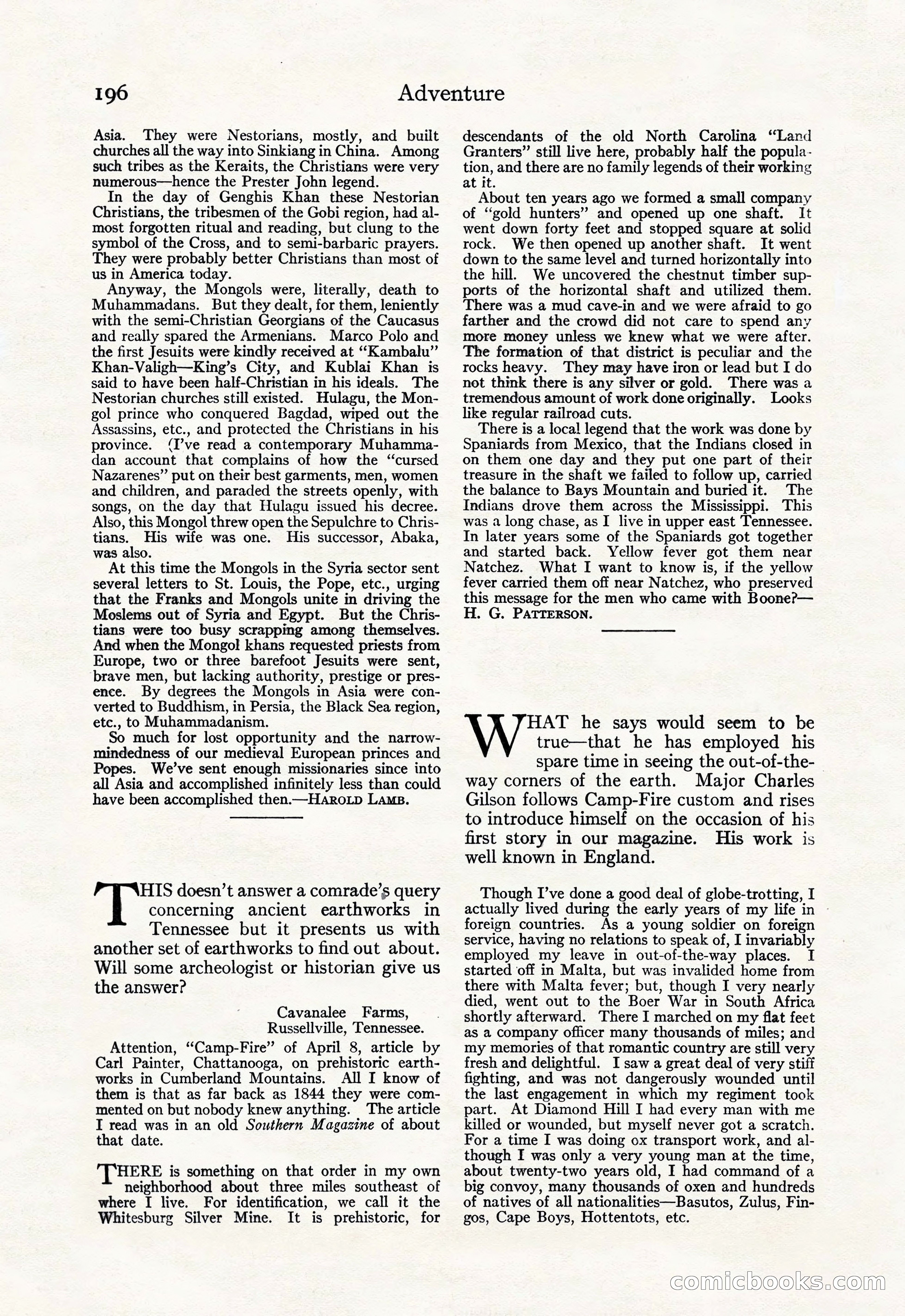 Adventure Magazine Cover — page 198 of 212