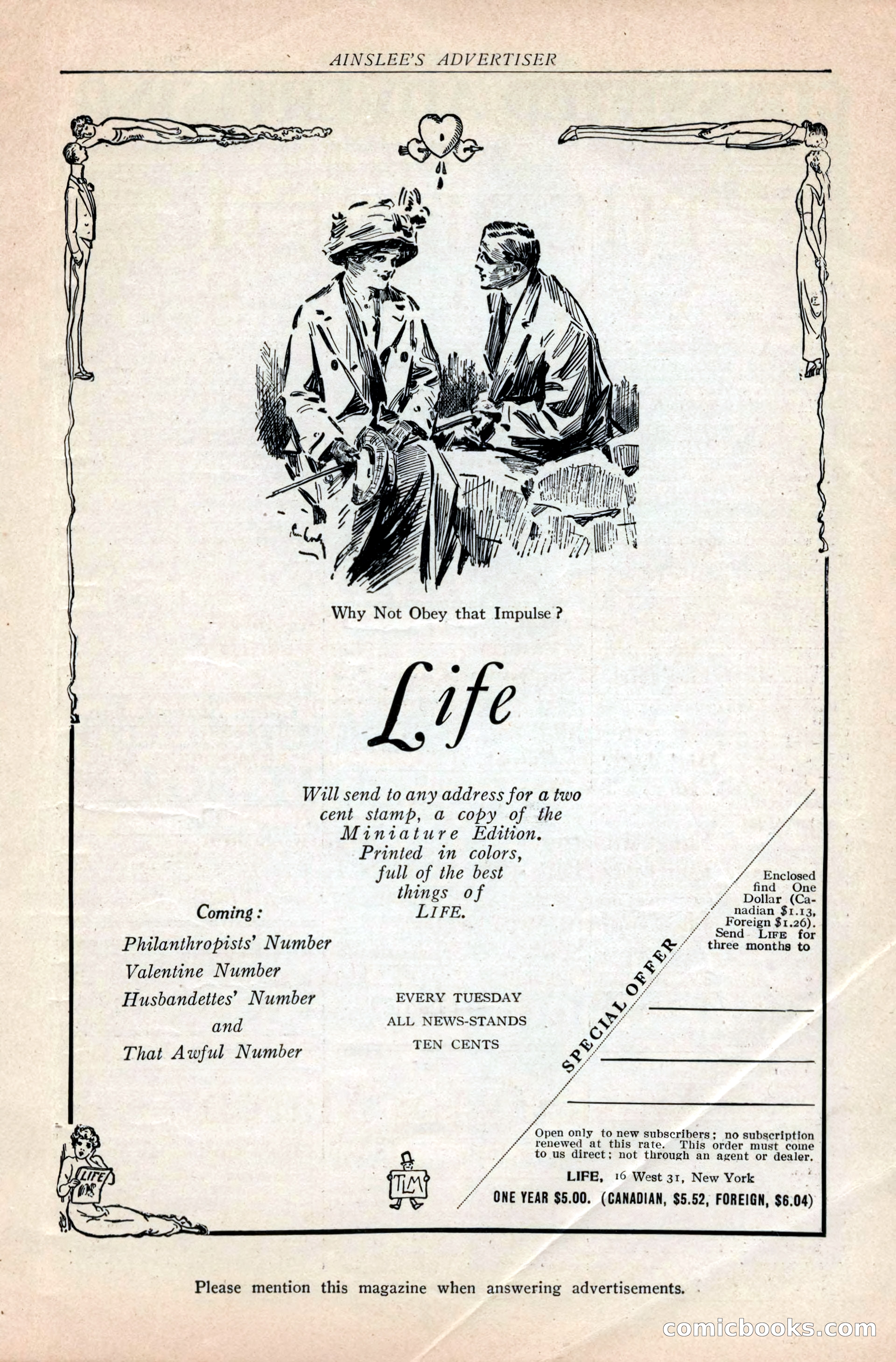 Ainslee's Magazine, February 1913 — page 5 of 192