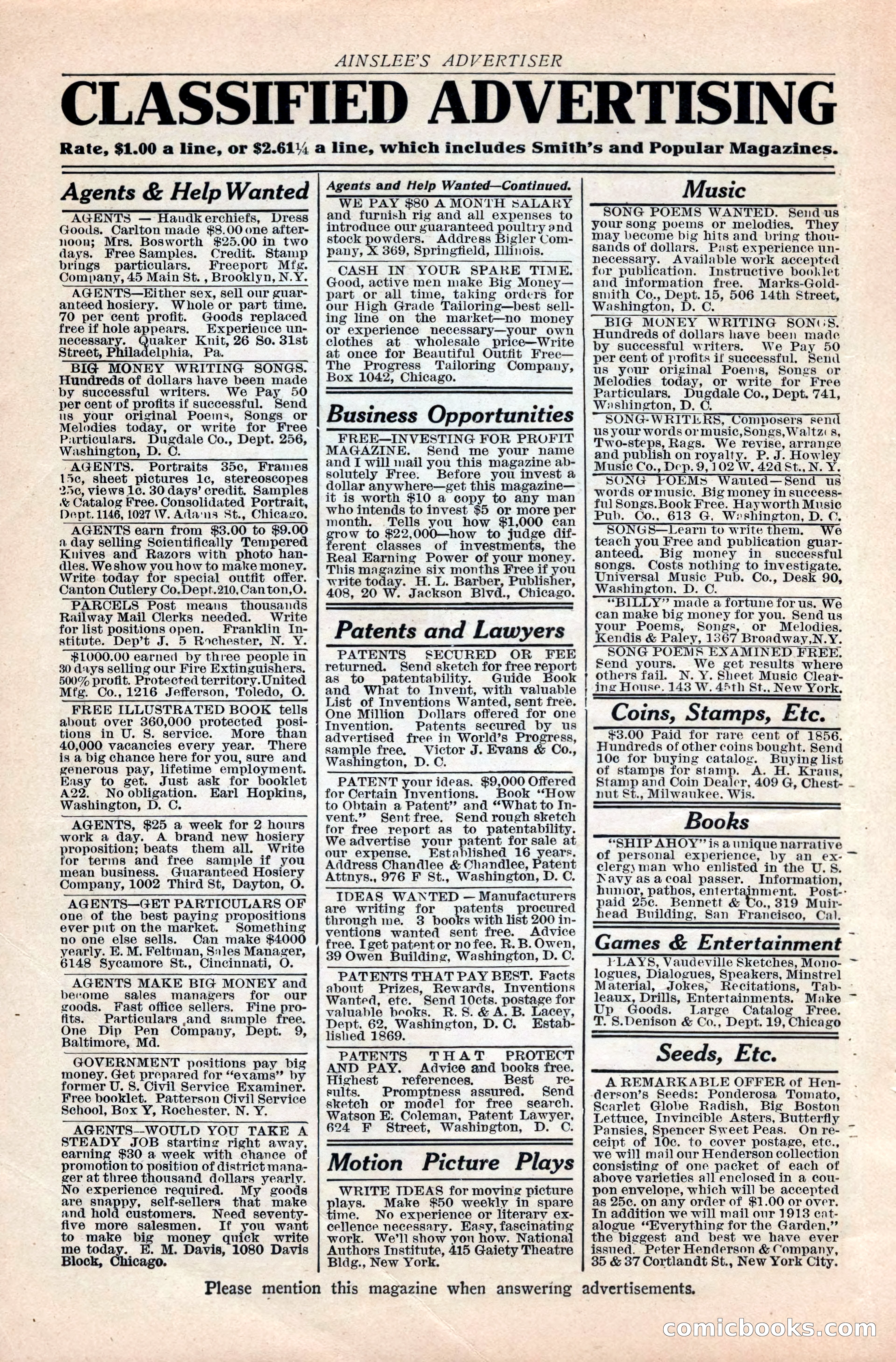 Ainslee's Magazine, February 1913 — page 6 of 192