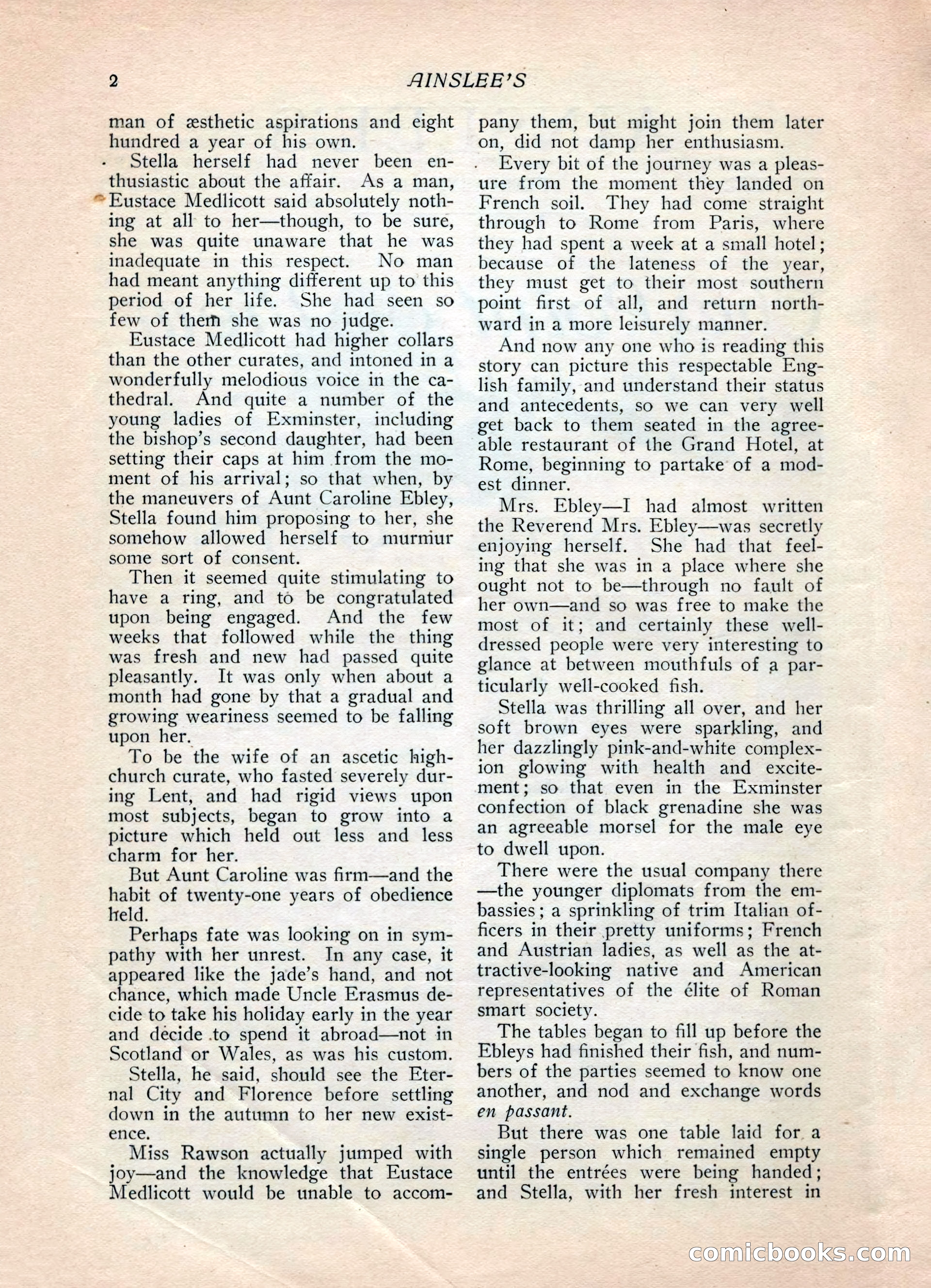 Ainslee's Magazine, February 1913 — page 12 of 192