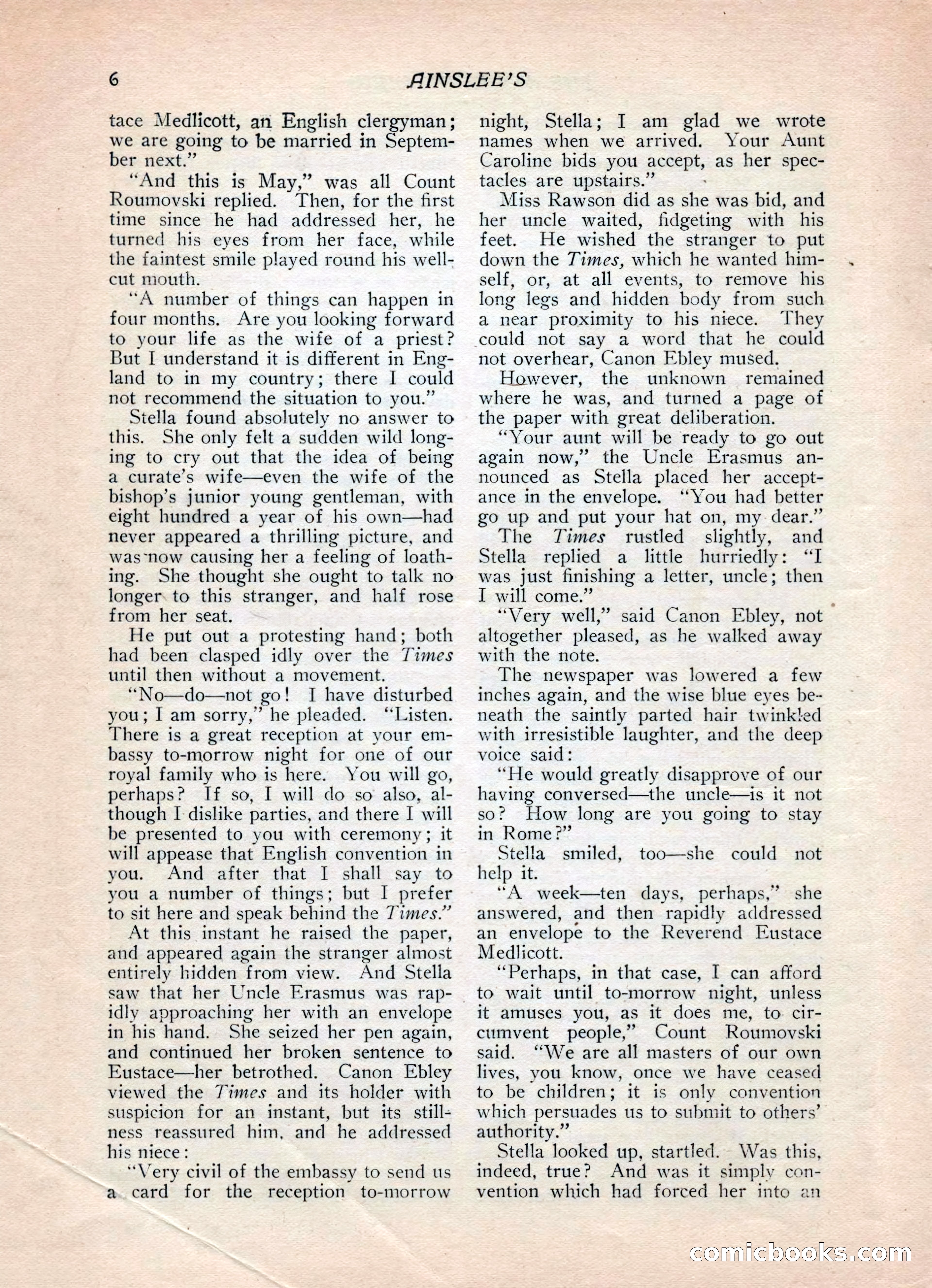 Ainslee's Magazine, February 1913 — page 16 of 192