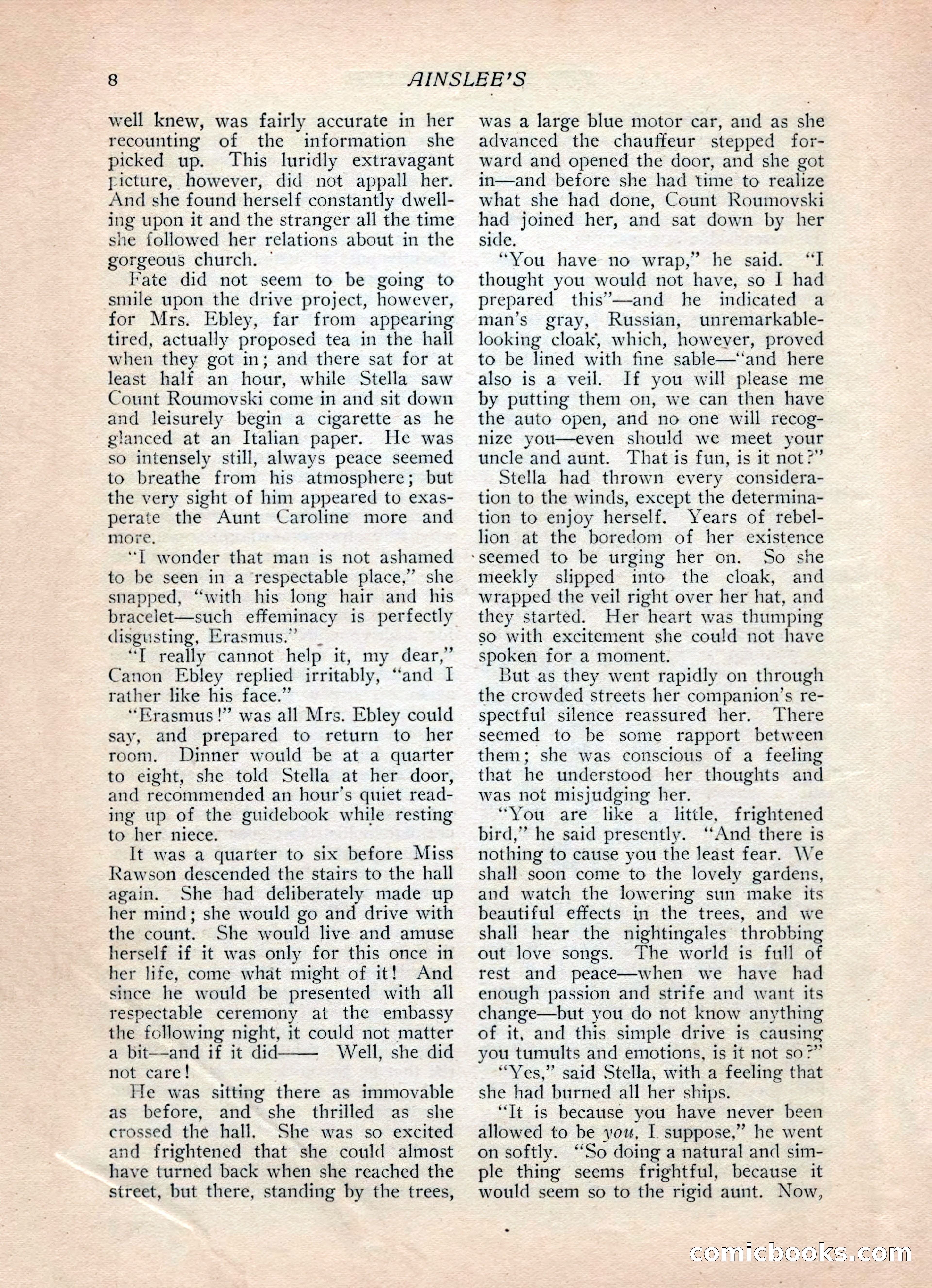 Ainslee's Magazine, February 1913 — page 18 of 192