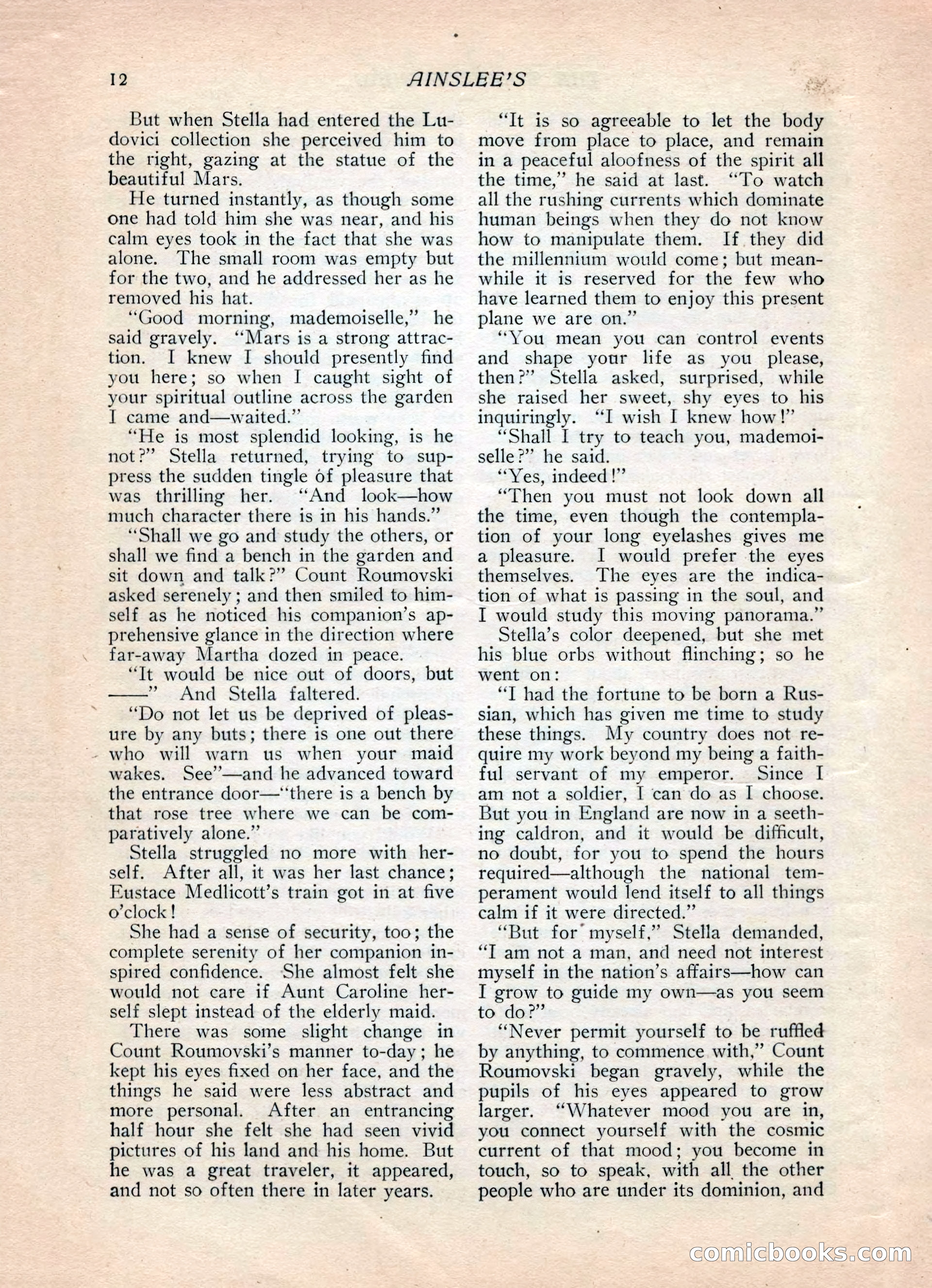 Ainslee's Magazine, February 1913 — page 22 of 192