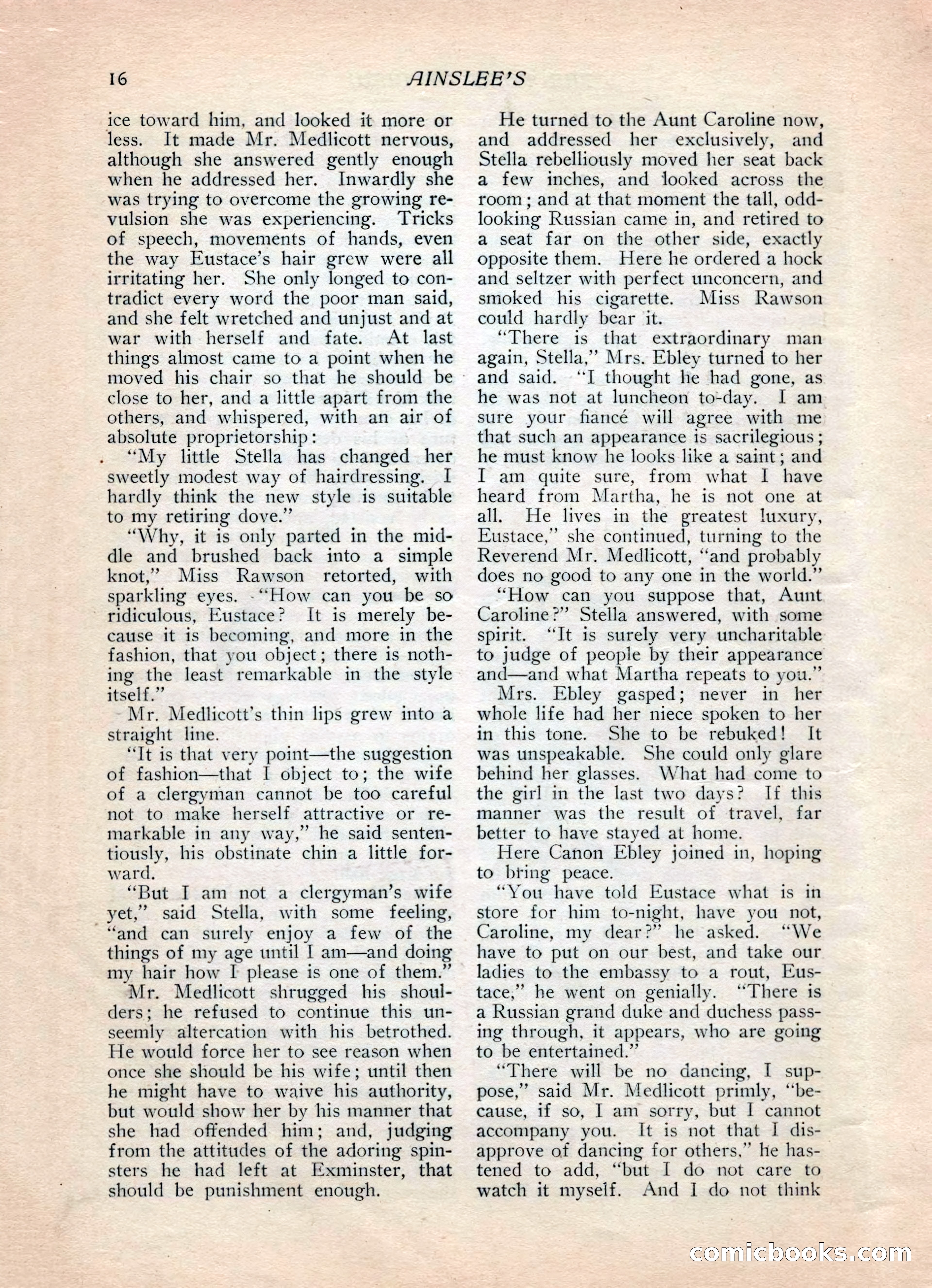 Ainslee's Magazine, February 1913 — page 26 of 192