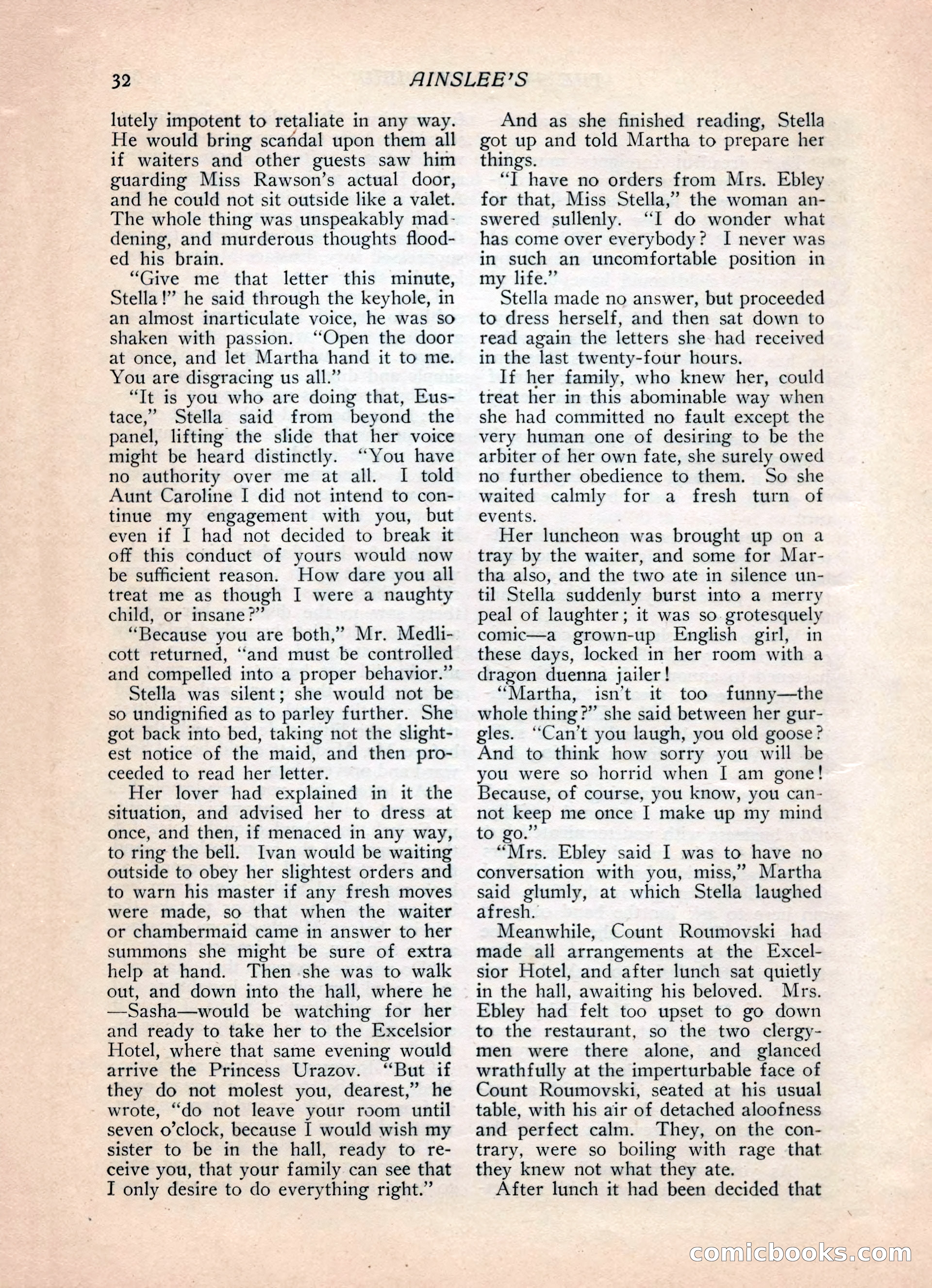 Ainslee's Magazine, February 1913 — page 42 of 192