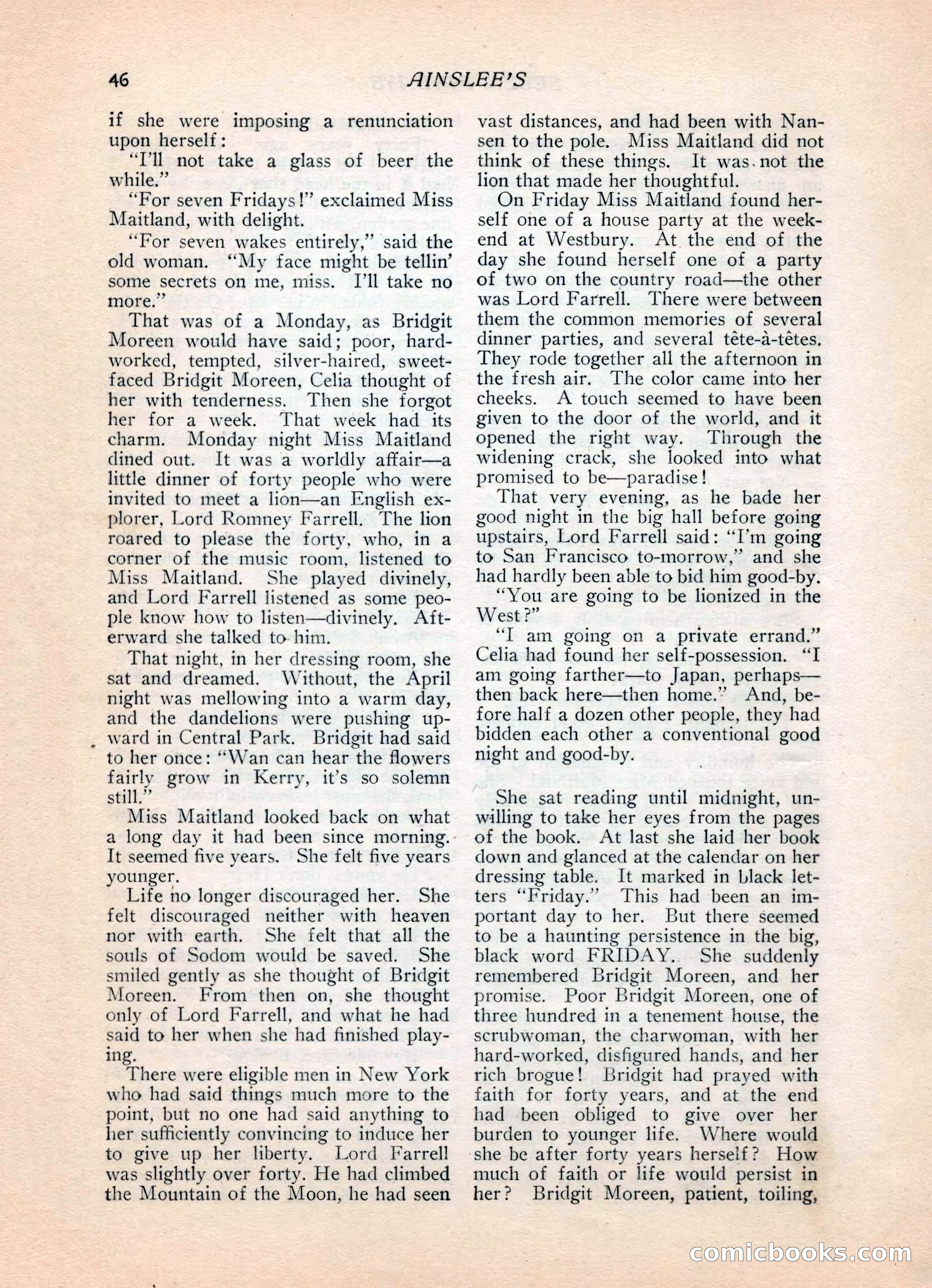Ainslee's Magazine, February 1913 — page 56 of 192