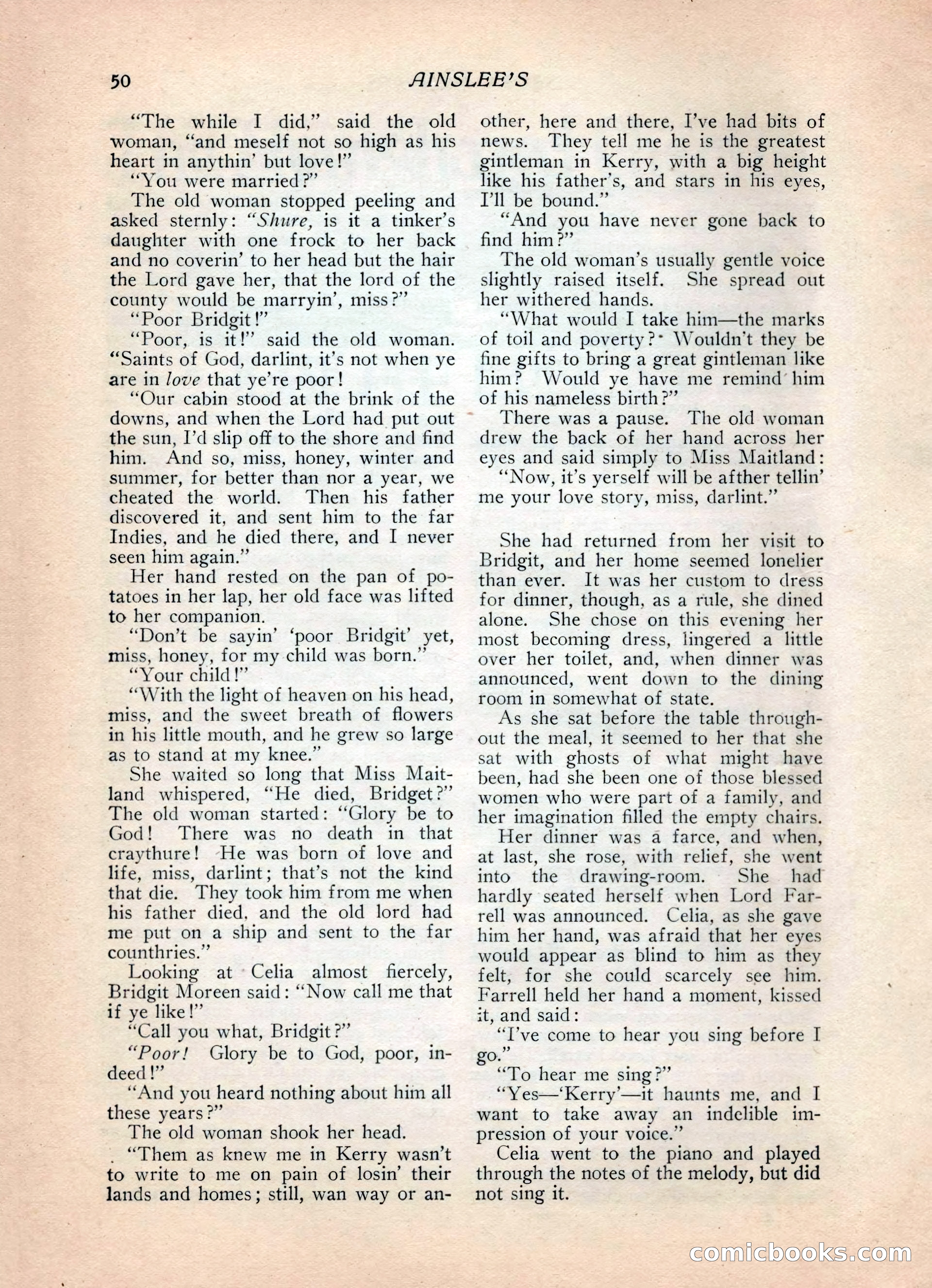 Ainslee's Magazine, February 1913 — page 60 of 192