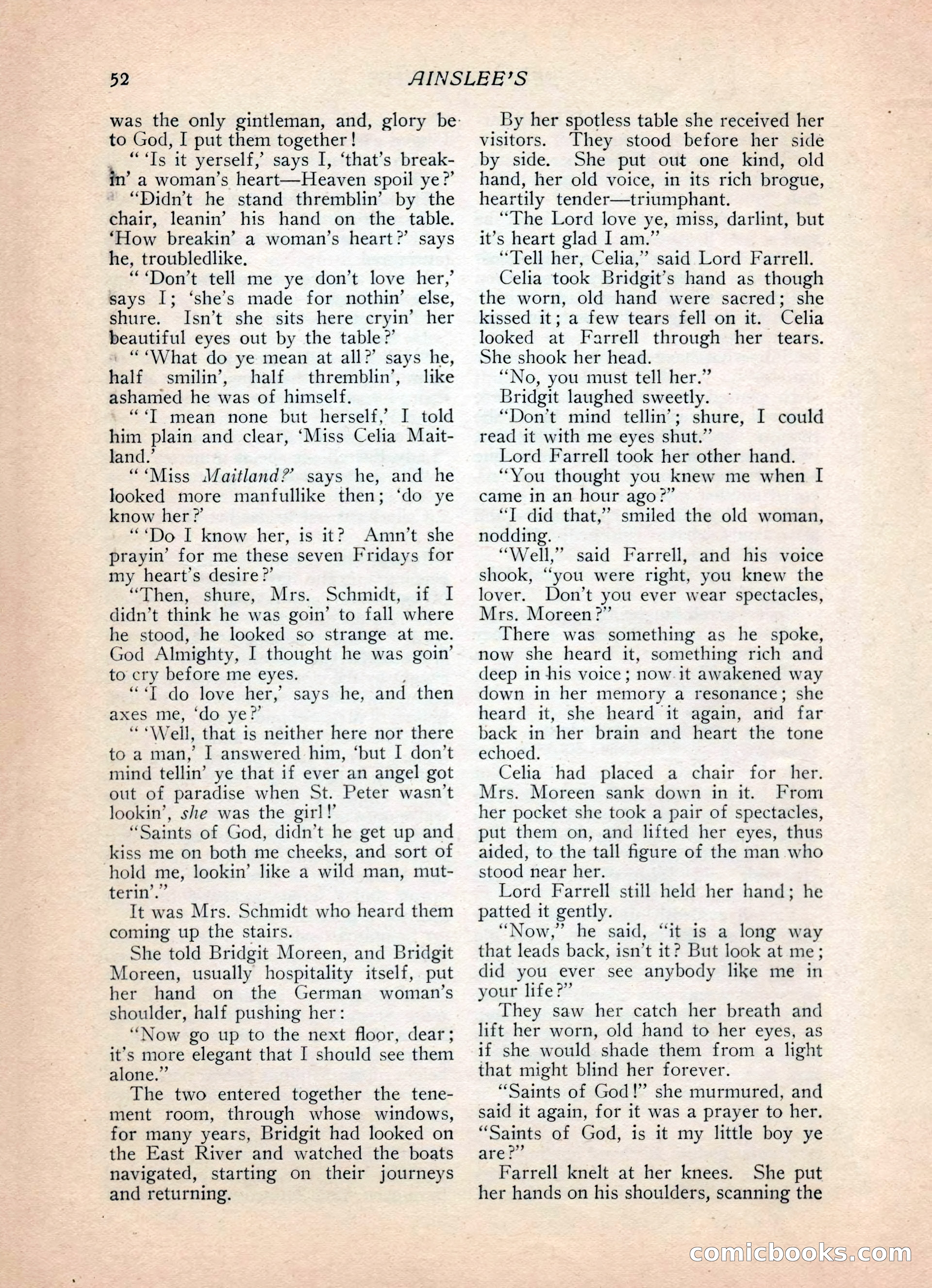 Ainslee's Magazine, February 1913 — page 62 of 192