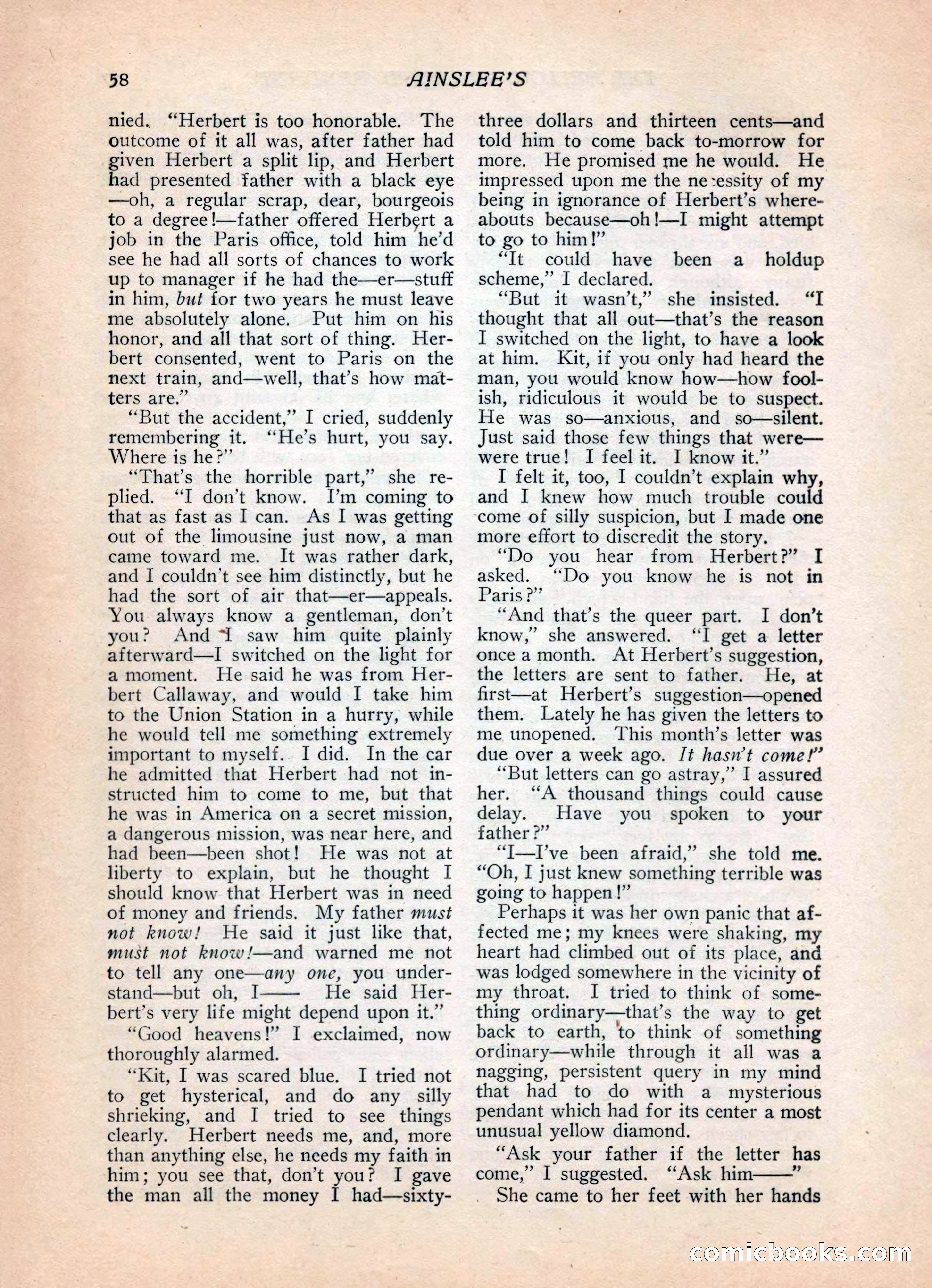 Ainslee's Magazine, February 1913 — page 68 of 192