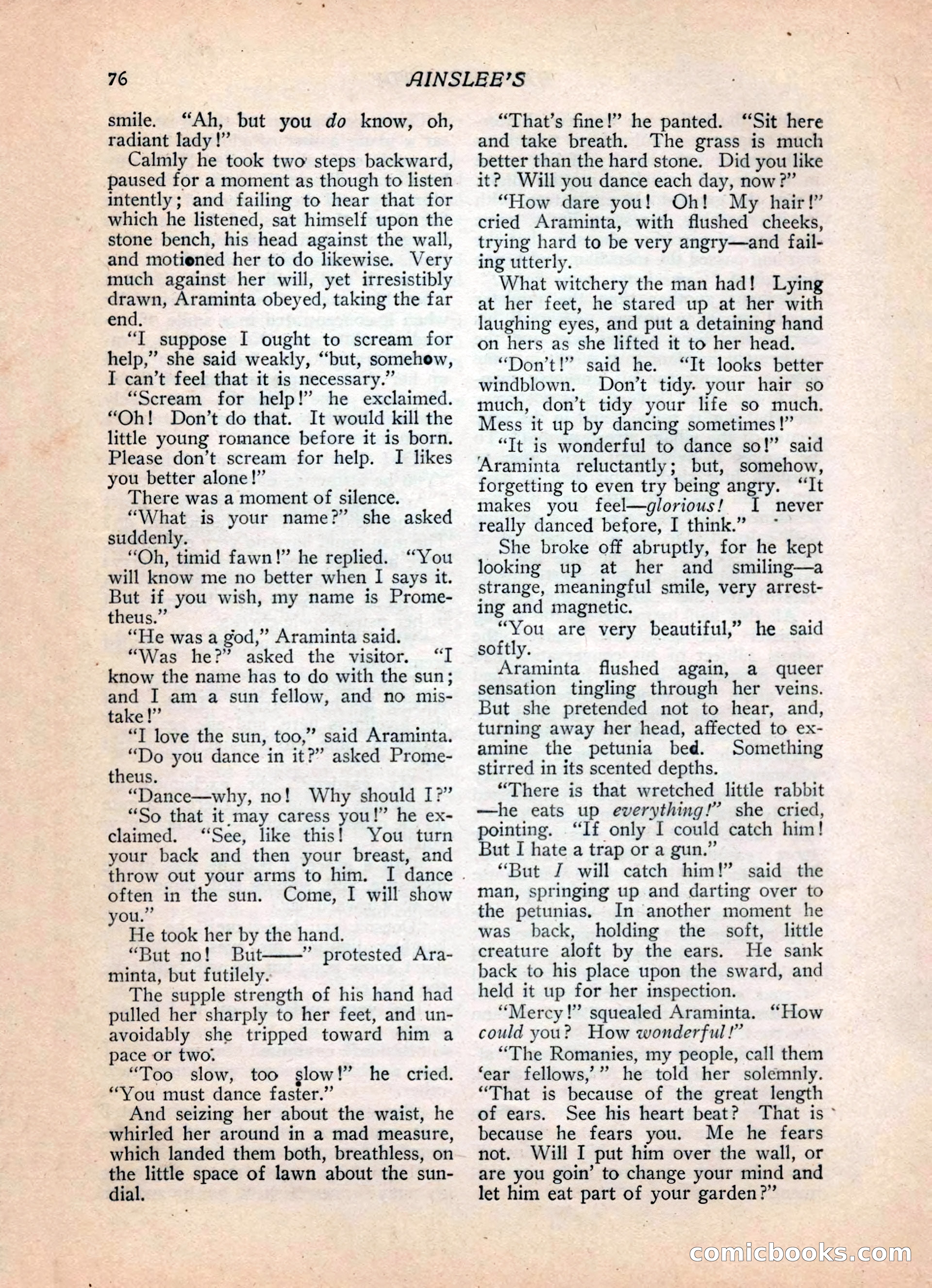Ainslee's Magazine, February 1913 — page 86 of 192