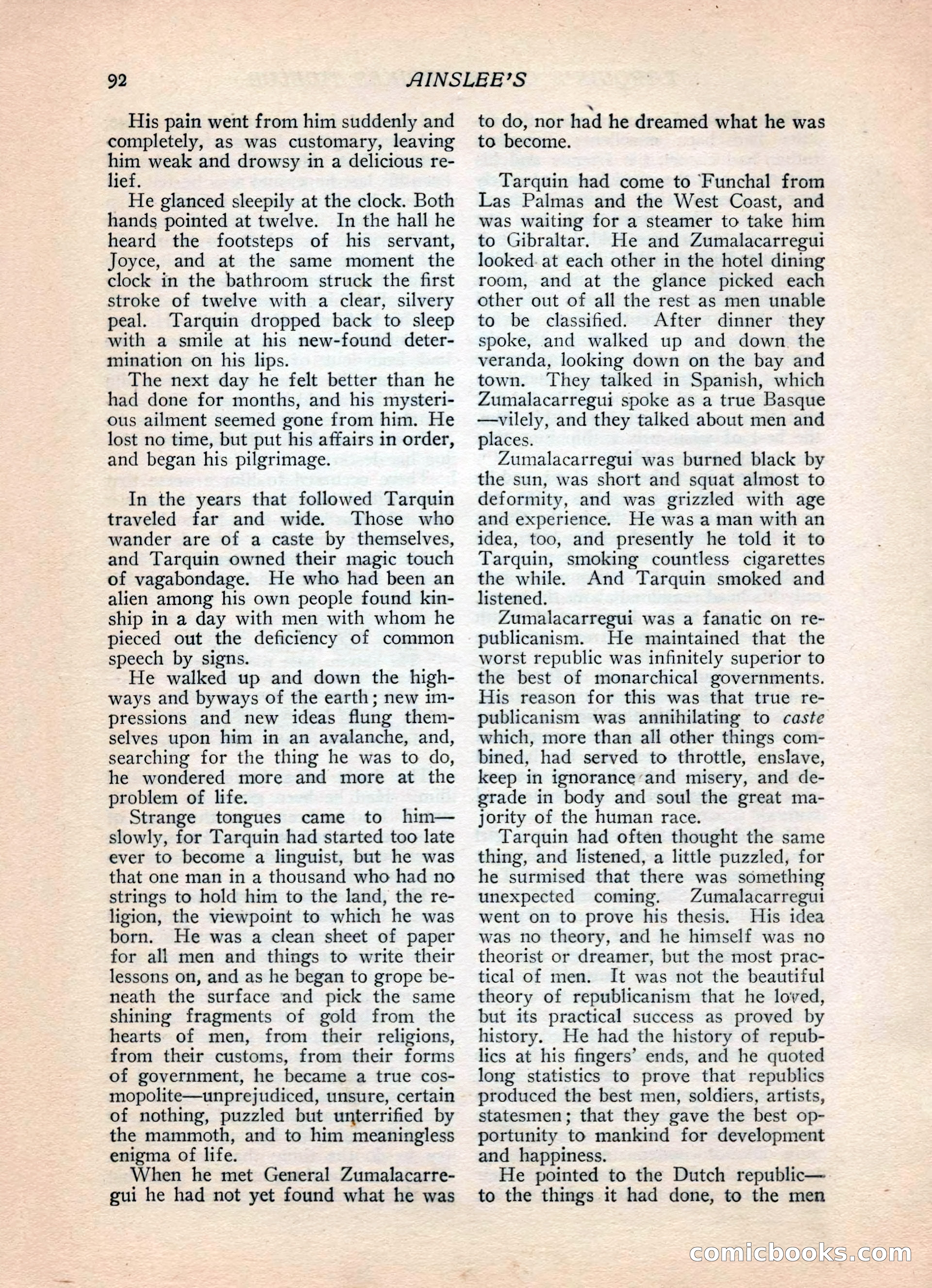 Ainslee's Magazine, February 1913 — page 102 of 192