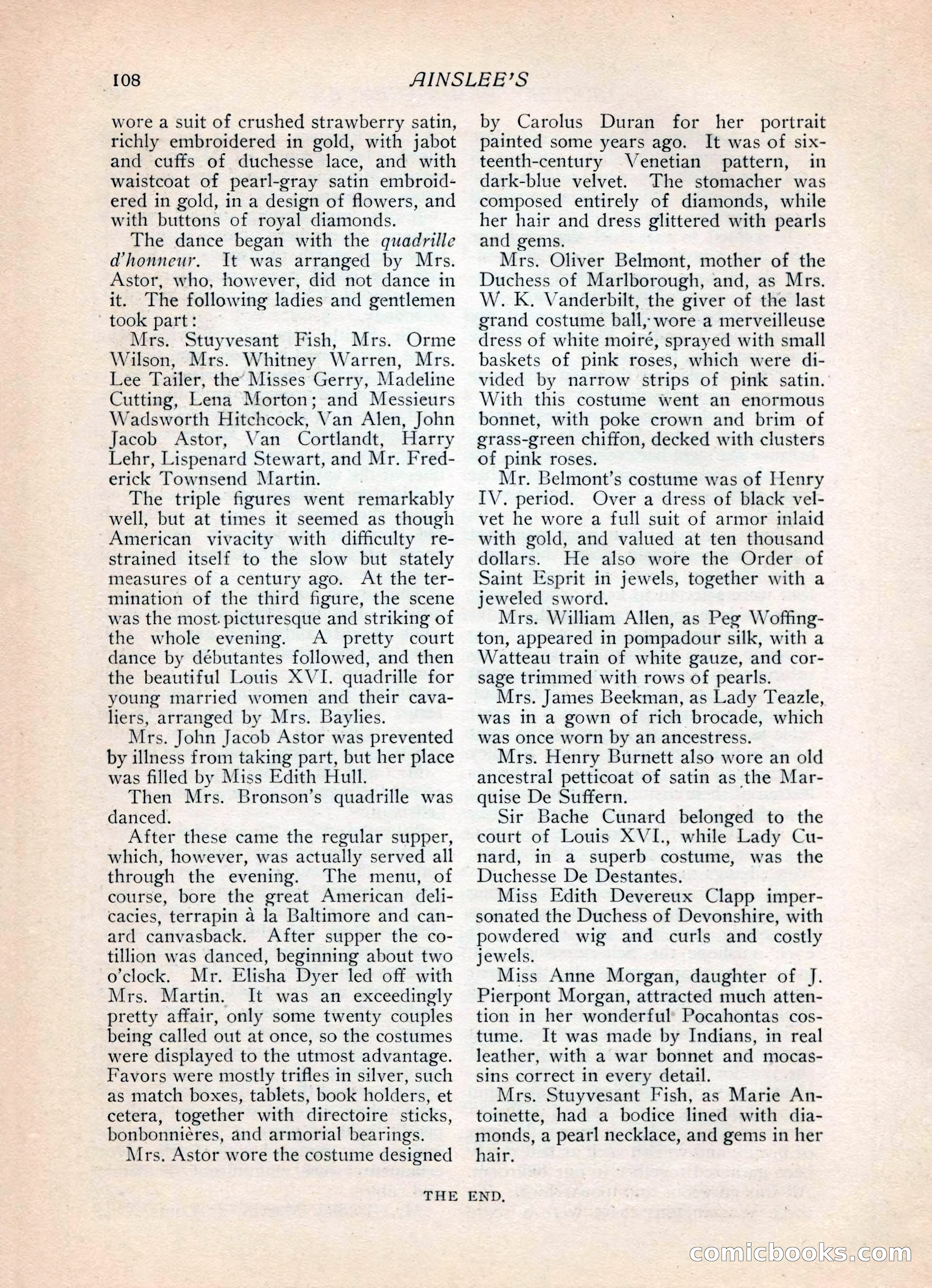 Ainslee's Magazine, February 1913 — page 118 of 192