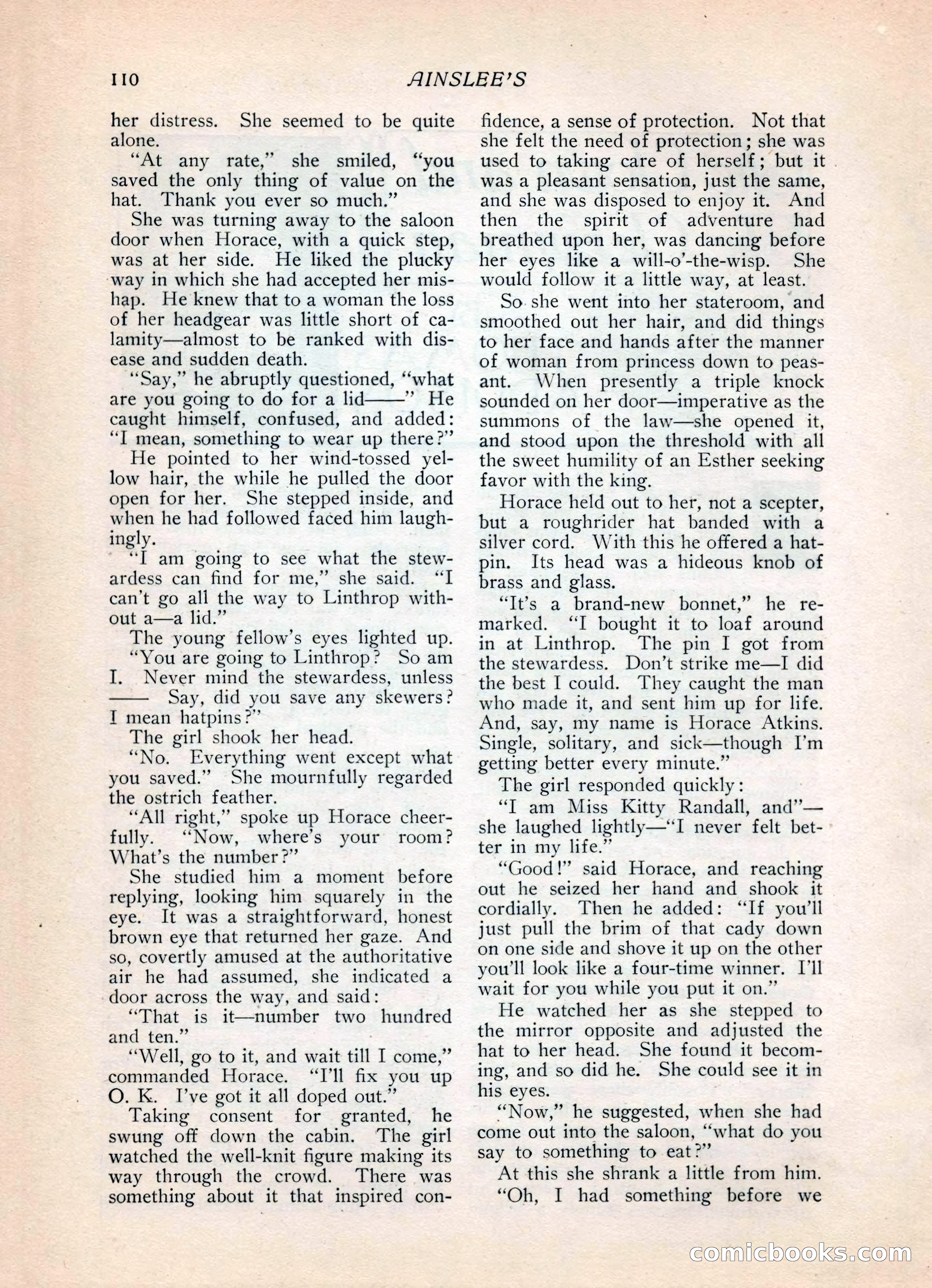 Ainslee's Magazine, February 1913 — page 120 of 192