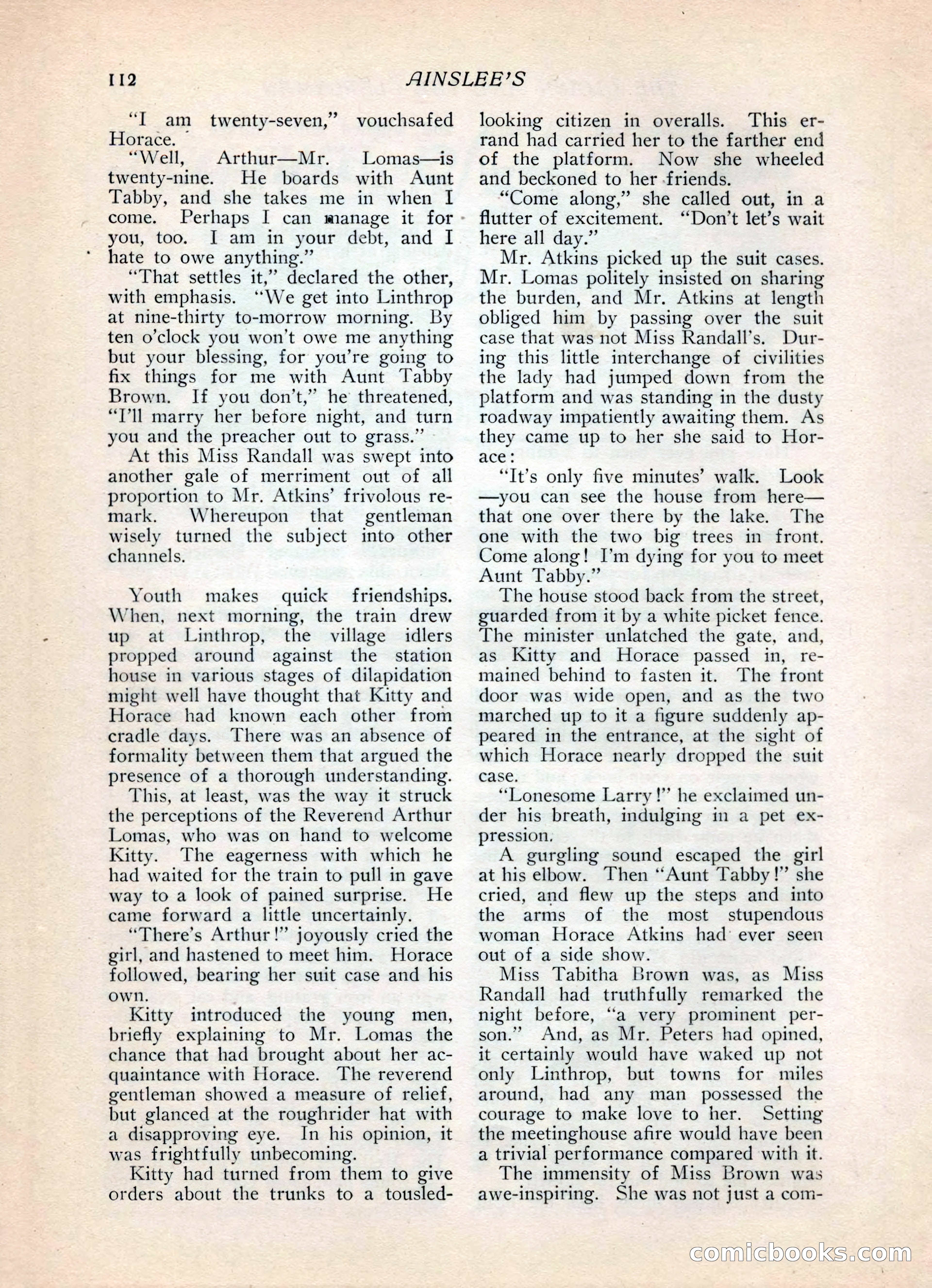 Ainslee's Magazine, February 1913 — page 122 of 192