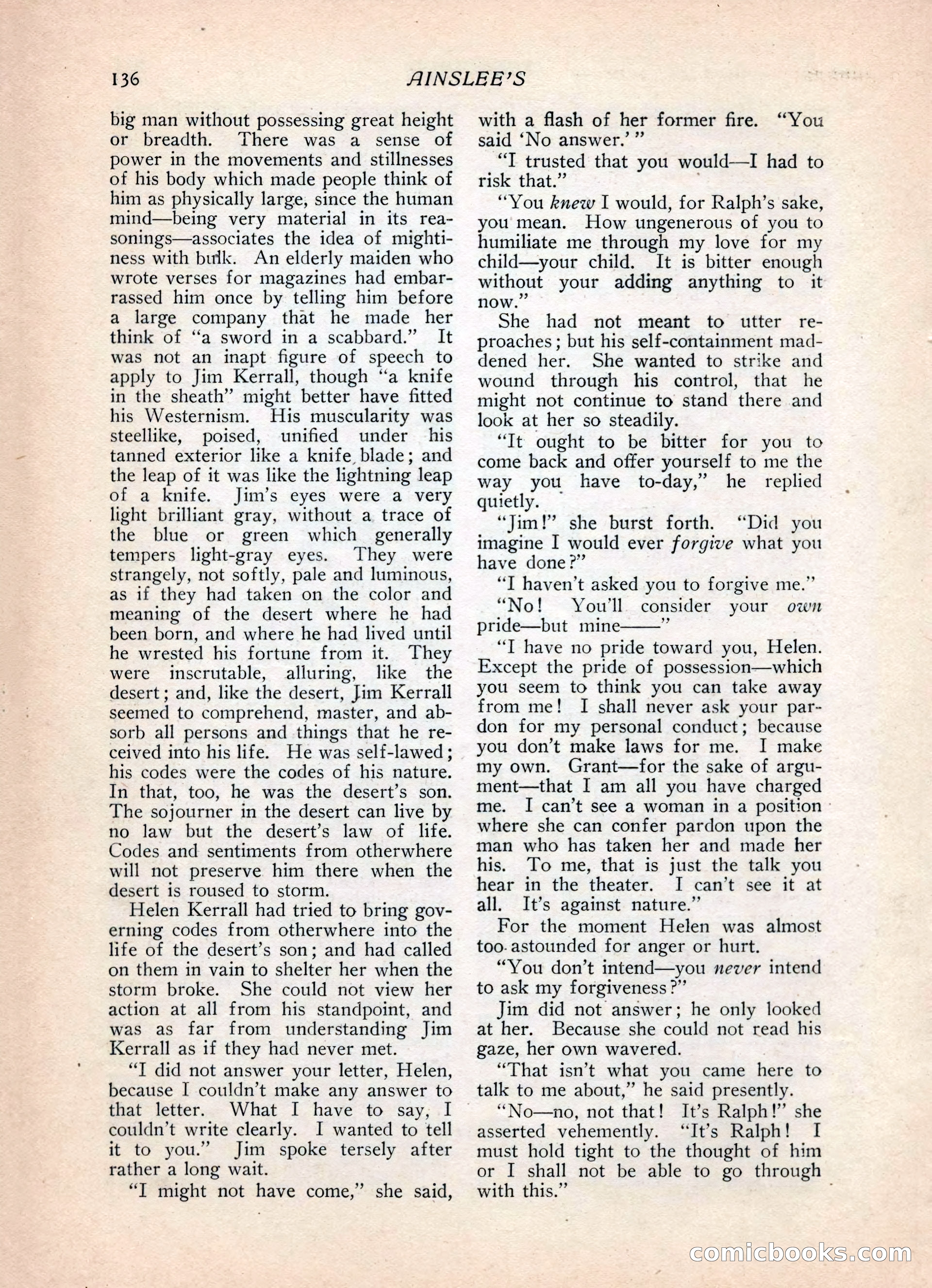 Ainslee's Magazine, February 1913 — page 146 of 192