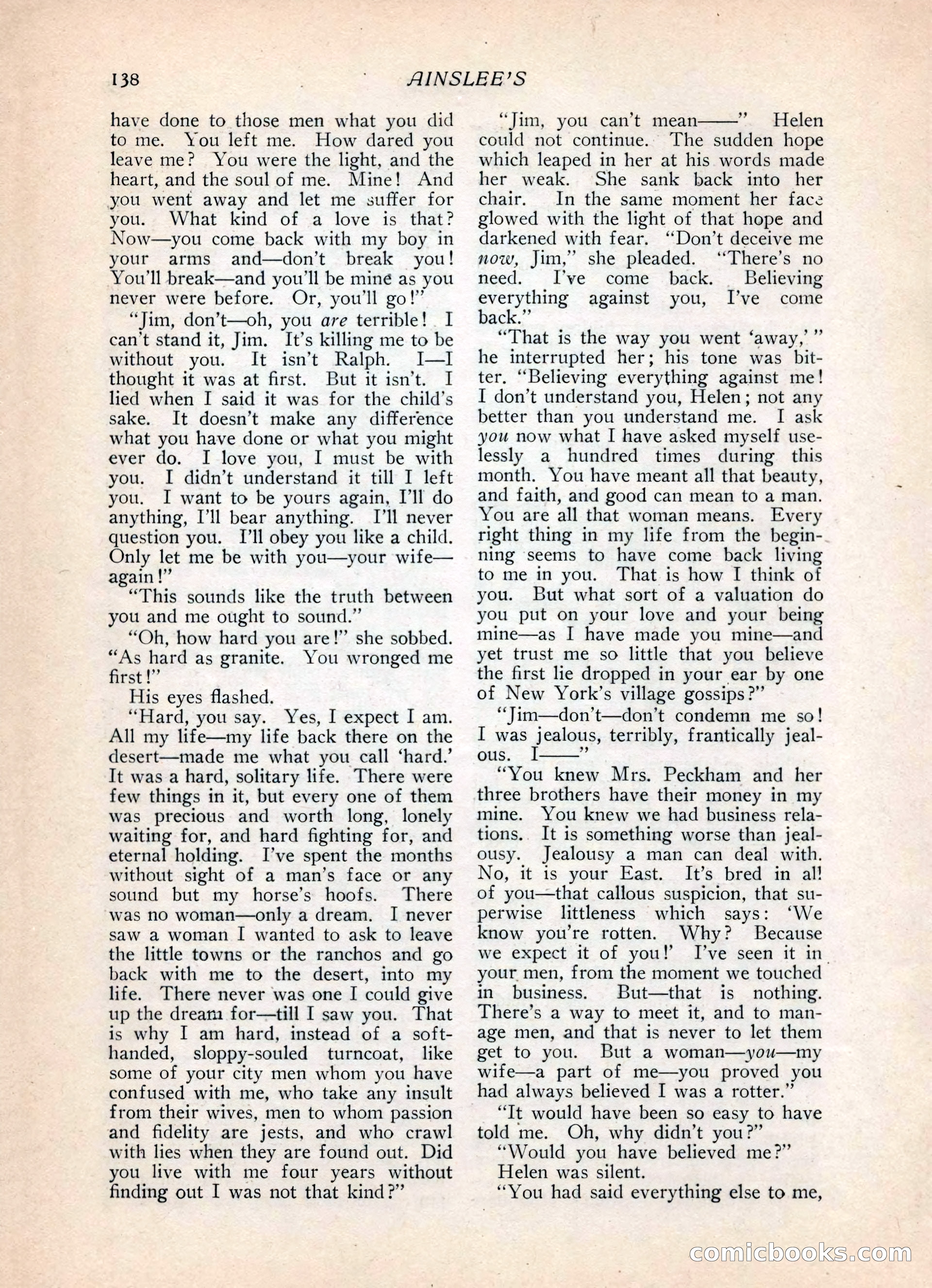 Ainslee's Magazine, February 1913 — page 148 of 192