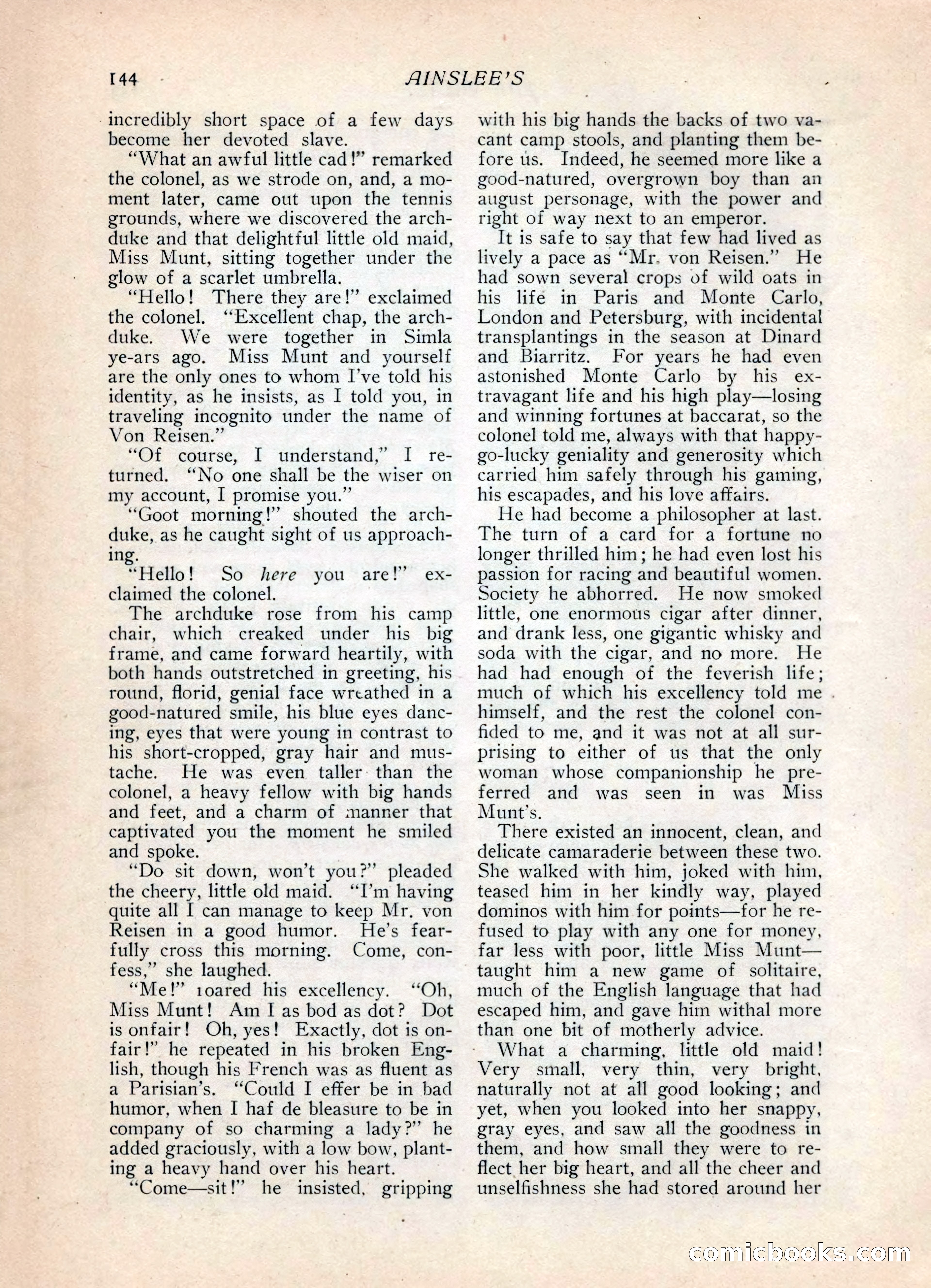 Ainslee's Magazine, February 1913 — page 154 of 192